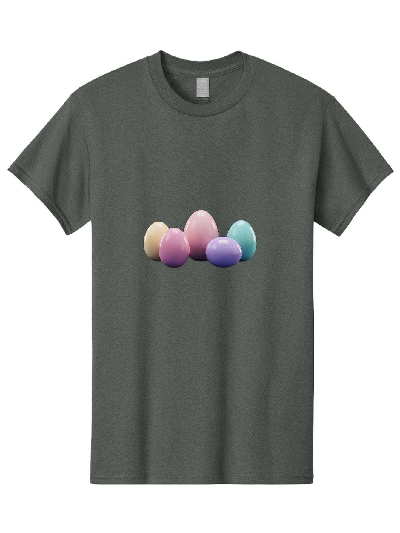 Pastel-Easter-Eggs Men'S Graphic Tee, 100% Cotton, Comfortable Casual Summer Wear, Machine Washable, Pastel Colored Eggs, Easter Eggs, Decorative Eggs, Shiny Eggs, Soft Colored Eggs, Egg Collection, Easter Decoration, Festive Eggs, Bab067 13