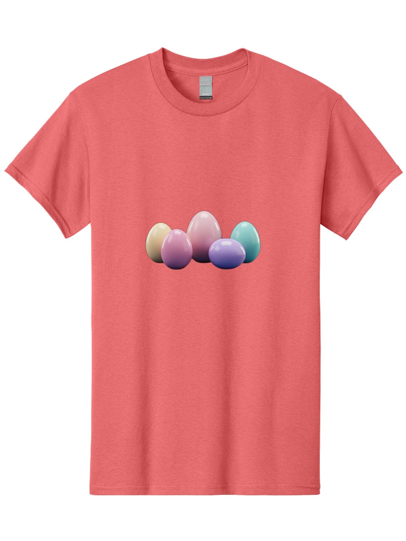 Pastel-Easter-Eggs Men'S Graphic Tee, 100% Cotton, Comfortable Casual Summer Wear, Machine Washable, Pastel Colored Eggs, Easter Eggs, Decorative Eggs, Shiny Eggs, Soft Colored Eggs, Egg Collection, Easter Decoration, Festive Eggs, Bab067 15
