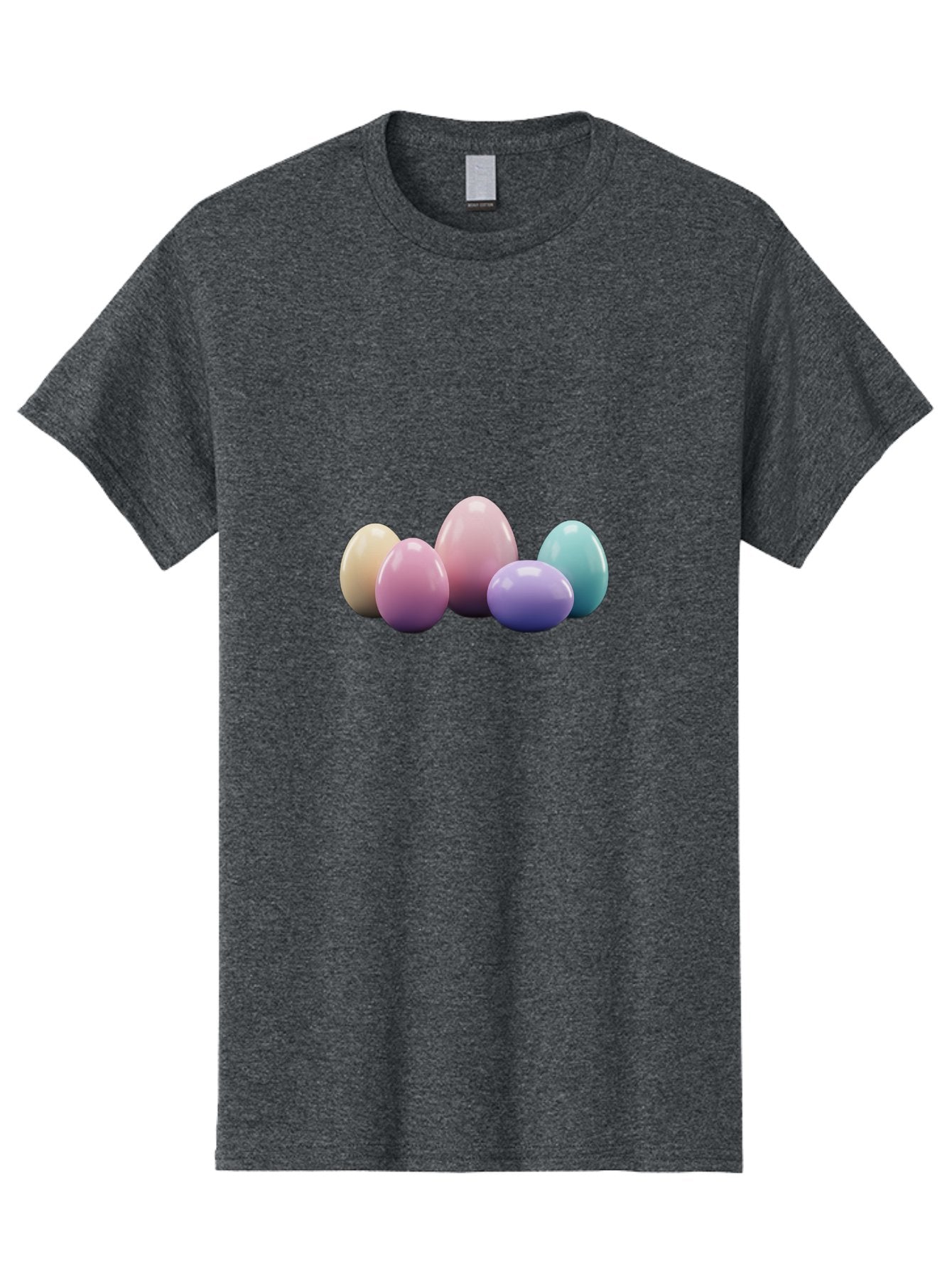 Pastel-Easter-Eggs Men'S Graphic Tee, 100% Cotton, Comfortable Casual Summer Wear, Machine Washable, Pastel Colored Eggs, Easter Eggs, Decorative Eggs, Shiny Eggs, Soft Colored Eggs, Egg Collection, Easter Decoration, Festive Eggs, Bab067 8