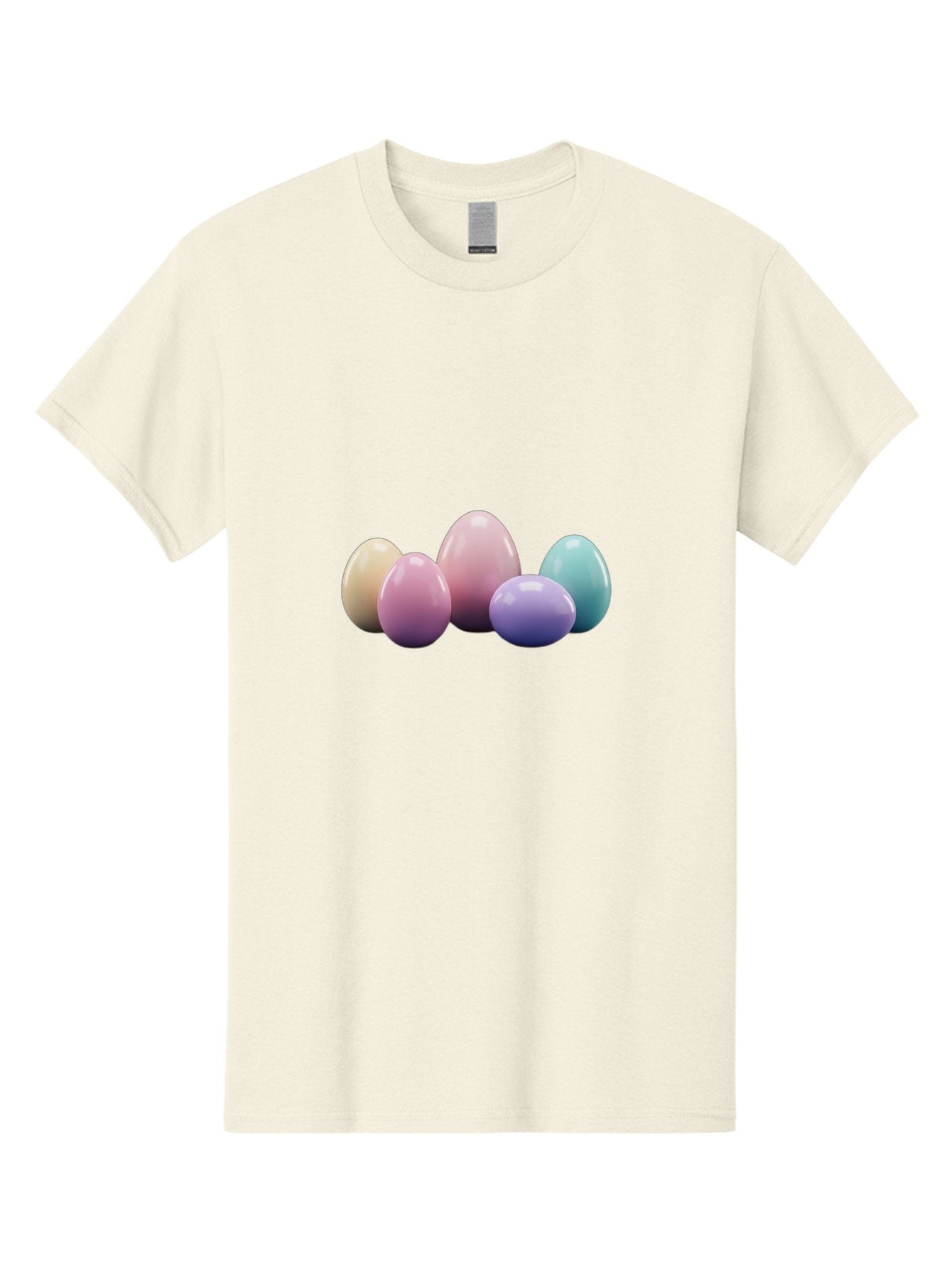 Pastel-Easter-Eggs Men'S Graphic Tee, 100% Cotton, Comfortable Casual Summer Wear, Machine Washable, Pastel Colored Eggs, Easter Eggs, Decorative Eggs, Shiny Eggs, Soft Colored Eggs, Egg Collection, Easter Decoration, Festive Eggs, Bab067 12