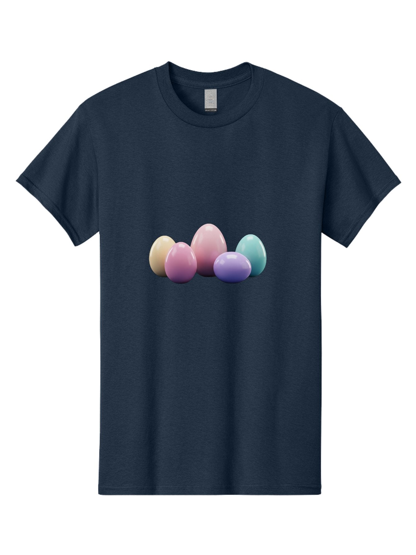 Pastel-Easter-Eggs Men'S Graphic Tee, 100% Cotton, Comfortable Casual Summer Wear, Machine Washable, Pastel Colored Eggs, Easter Eggs, Decorative Eggs, Shiny Eggs, Soft Colored Eggs, Egg Collection, Easter Decoration, Festive Eggs, Bab067 14