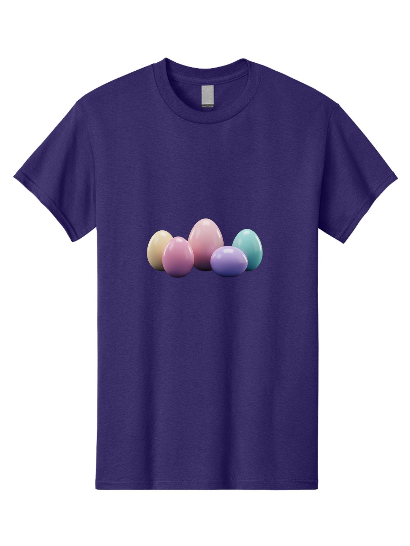 Pastel-Easter-Eggs Men'S Graphic Tee, 100% Cotton, Comfortable Casual Summer Wear, Machine Washable, Pastel Colored Eggs, Easter Eggs, Decorative Eggs, Shiny Eggs, Soft Colored Eggs, Egg Collection, Easter Decoration, Festive Eggs, Bab067 6