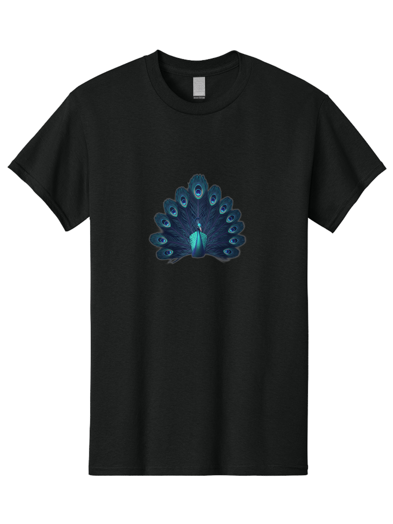 Peacock-10 Men'S Graphic Tee, 100% Cotton, Comfortable Casual Summer Wear, Machine Washable, Peacock Spreading Its Feathers, Blue Eyespots, Vibrant Plumage, Majestic Bird, Iridescent Colors, Natural Beauty, Exotic Wildlife, Stunning Display Bab071 11