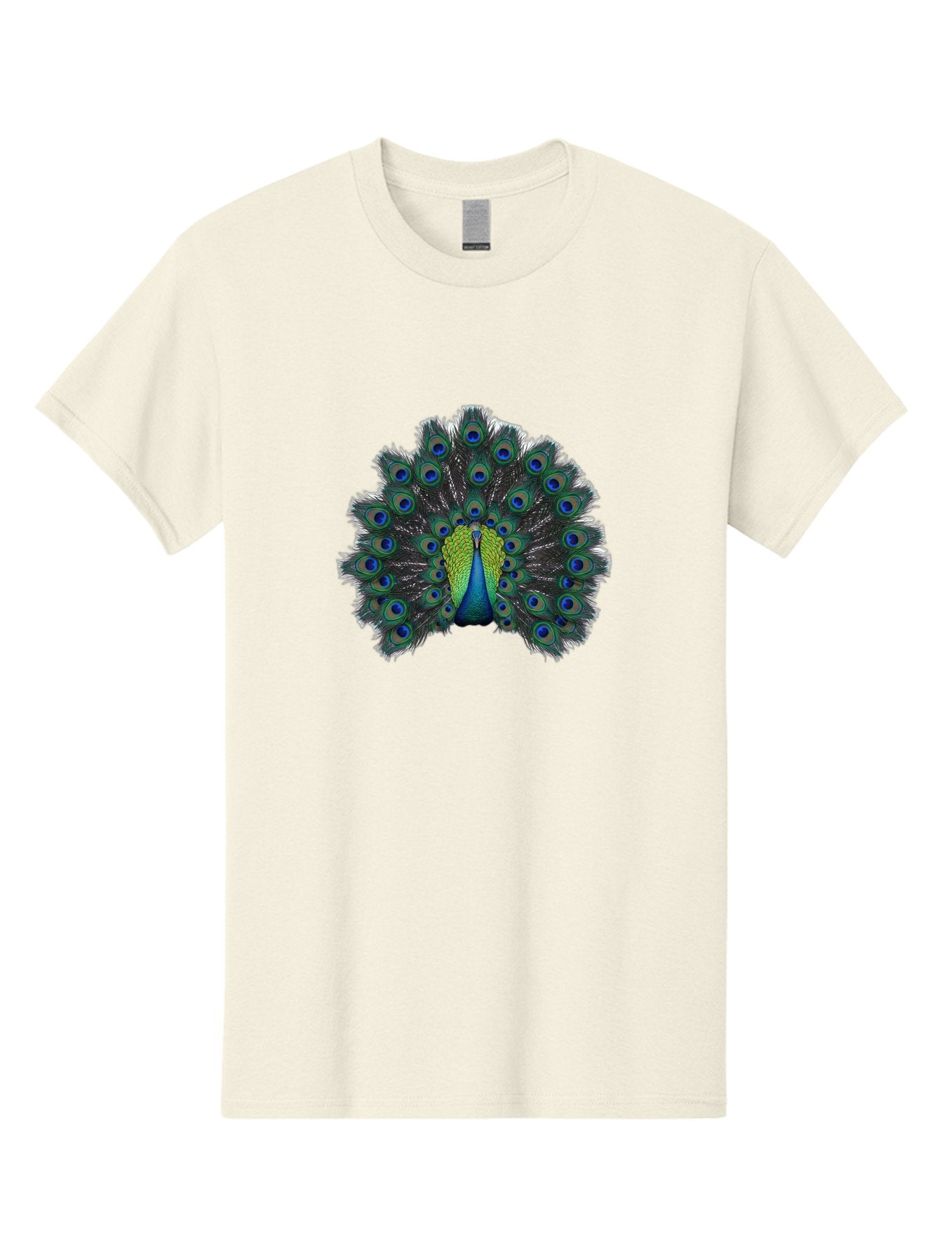 Peacock-17 Men'S Graphic Tee, 100% Cotton, Comfortable Casual Summer Wear, Machine Washable, Peacock With Spread Tail, Vibrant Feathers, Blue And Green Plumage, Eye-Catching Display, Majestic Bird, Exotic Beauty, Colorful Tail Feathers Bab078 10