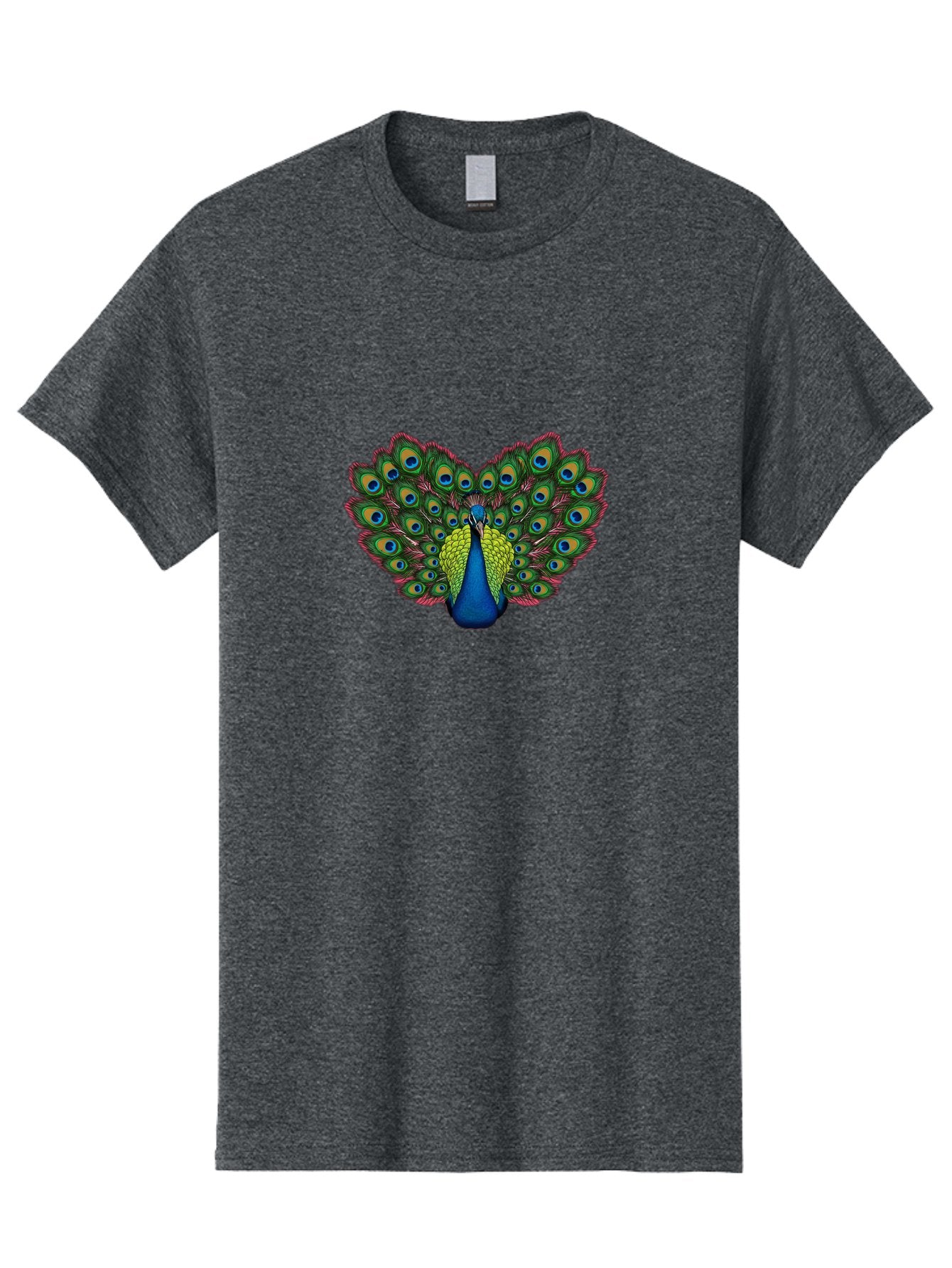 Peacock-21 Men'S Graphic Tee, 100% Cotton, Comfortable Casual Summer Wear, Machine Washable, Peacock Feather, Bird Plumage, Colorful Display, Vibrant Colors, Beautiful Bird, Eye-Catching Pattern, Stunning Feathers, Majestic Creature Bab083 9