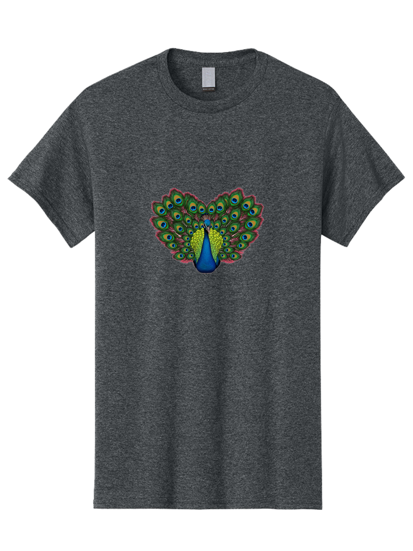 Peacock-21 Men'S Graphic Tee, 100% Cotton, Comfortable Casual Summer Wear, Machine Washable, Peacock Feather, Bird Plumage, Colorful Display, Vibrant Colors, Beautiful Bird, Eye-Catching Pattern, Stunning Feathers, Majestic Creature Bab083 9