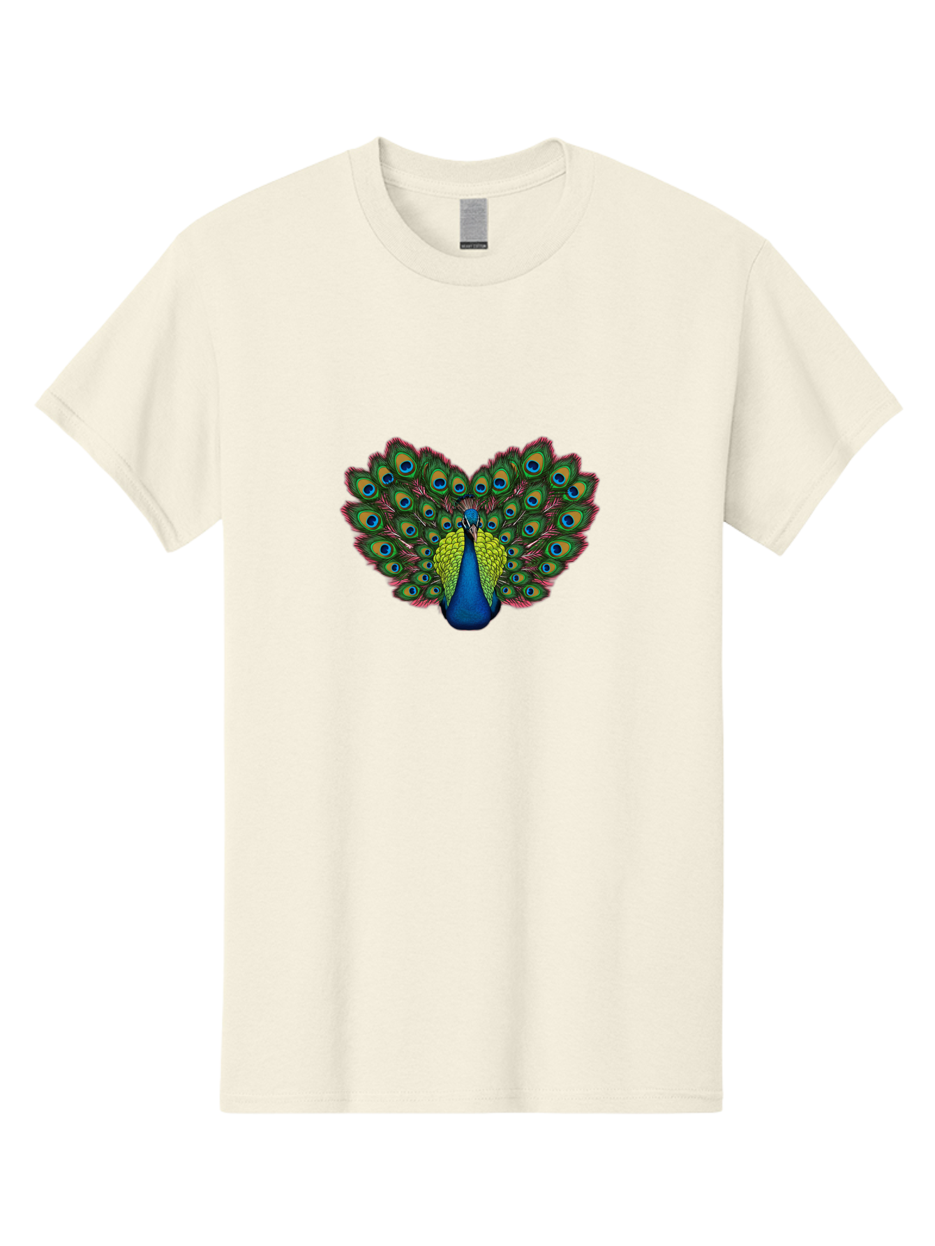Peacock-21 Men'S Graphic Tee, 100% Cotton, Comfortable Casual Summer Wear, Machine Washable, Peacock Feather, Bird Plumage, Colorful Display, Vibrant Colors, Beautiful Bird, Eye-Catching Pattern, Stunning Feathers, Majestic Creature Bab083 17