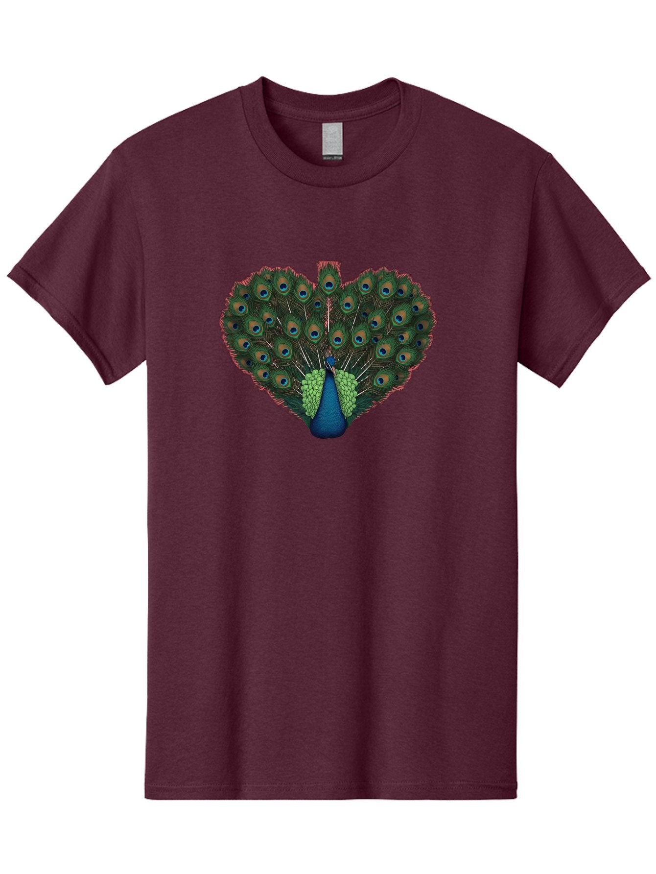 Peacock-26 Men'S Graphic Tee, 100% Cotton, Comfortable Casual Summer Wear, Machine Washable, Peacock Feather Display, Vibrant Plumage, Blue And Green Hues, Eye-Catching Pattern, Majestic Bird, Ornate Tail Feathers, Colorful Bird, Exotic Beauty Bab088 13