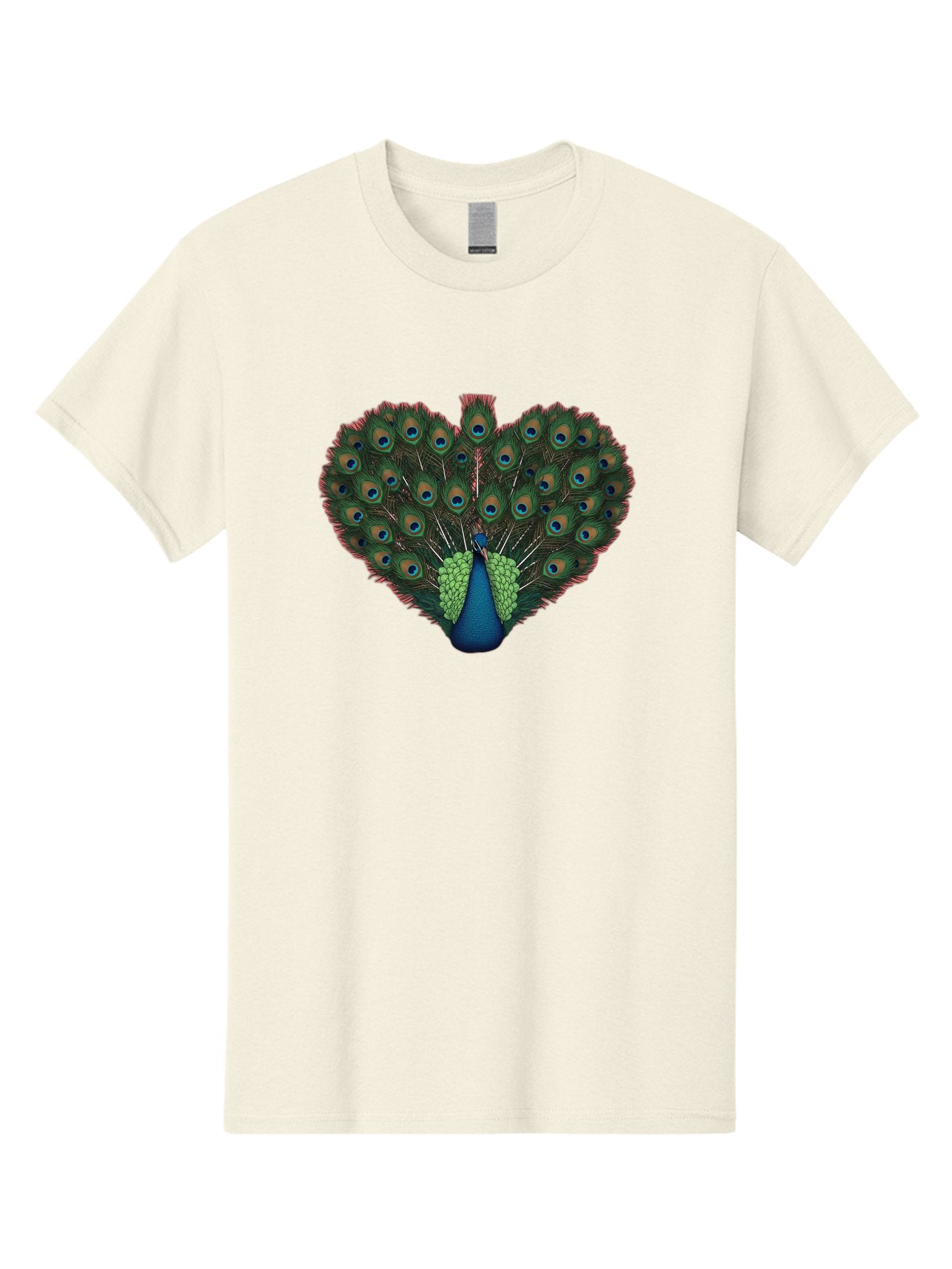 Peacock-26 Men'S Graphic Tee, 100% Cotton, Comfortable Casual Summer Wear, Machine Washable, Peacock Feather Display, Vibrant Plumage, Blue And Green Hues, Eye-Catching Pattern, Majestic Bird, Ornate Tail Feathers, Colorful Bird, Exotic Beauty Bab088 7