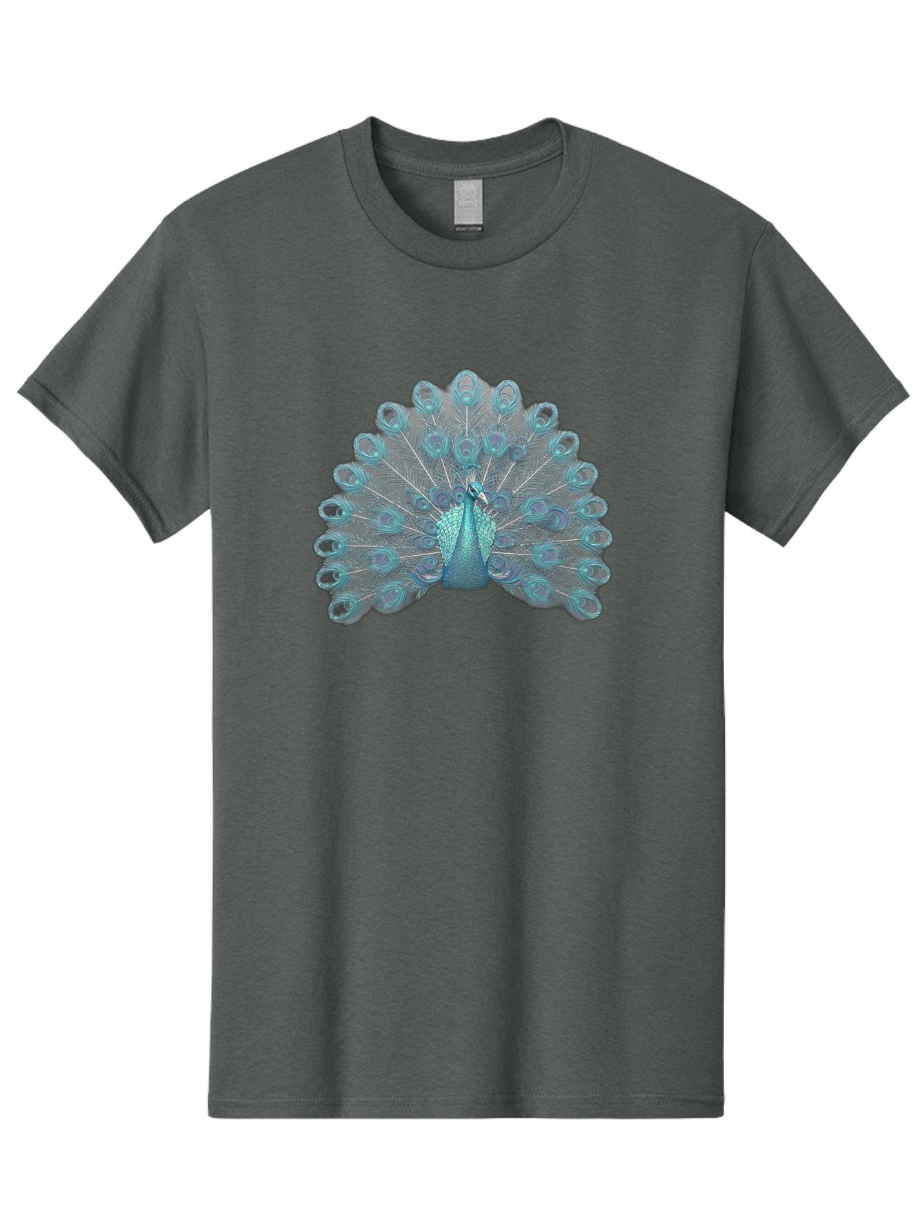Peacock-8 Men'S Graphic Tee, 100% Cotton, Comfortable Casual Summer Wear, Machine Washable, Blue Peacock, Bird'S Plumage, Feathered Friend, Exotic Bird, Vibrant Colors, Eye-Catching Pattern, Wildlife Photography, Blue Feathers Bab102 10