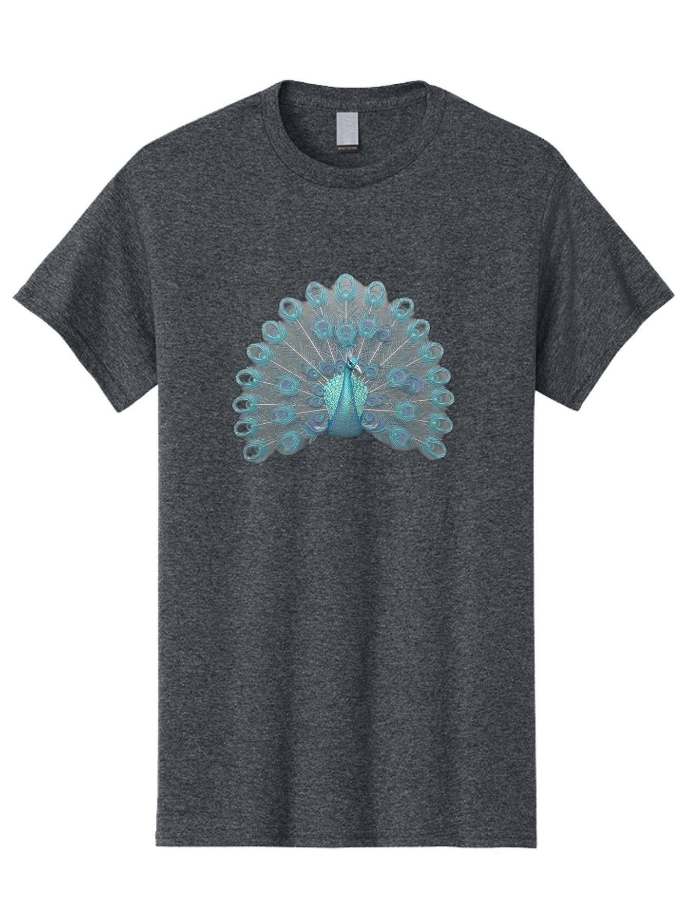 Peacock-8 Men'S Graphic Tee, 100% Cotton, Comfortable Casual Summer Wear, Machine Washable, Blue Peacock, Bird'S Plumage, Feathered Friend, Exotic Bird, Vibrant Colors, Eye-Catching Pattern, Wildlife Photography, Blue Feathers Bab102 12
