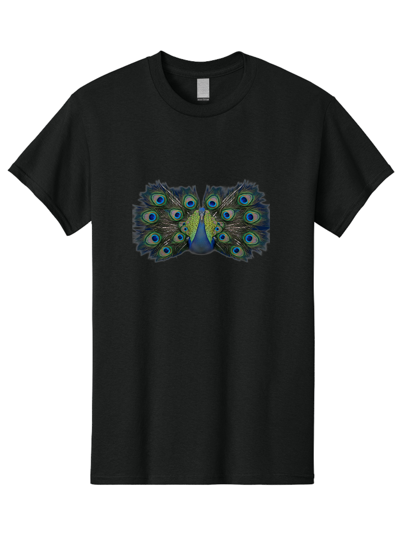 Peacock-Display Men'S Graphic Tee, 100% Cotton, Comfortable Casual Summer Wear, Machine Washable, Peacock, Vibrant Plumage, Blue And Green Feathers, Eye-Catching, Majestic Bird, Colorful Display, Intricate Patterns, Bird Of Paradise, Bab106 27