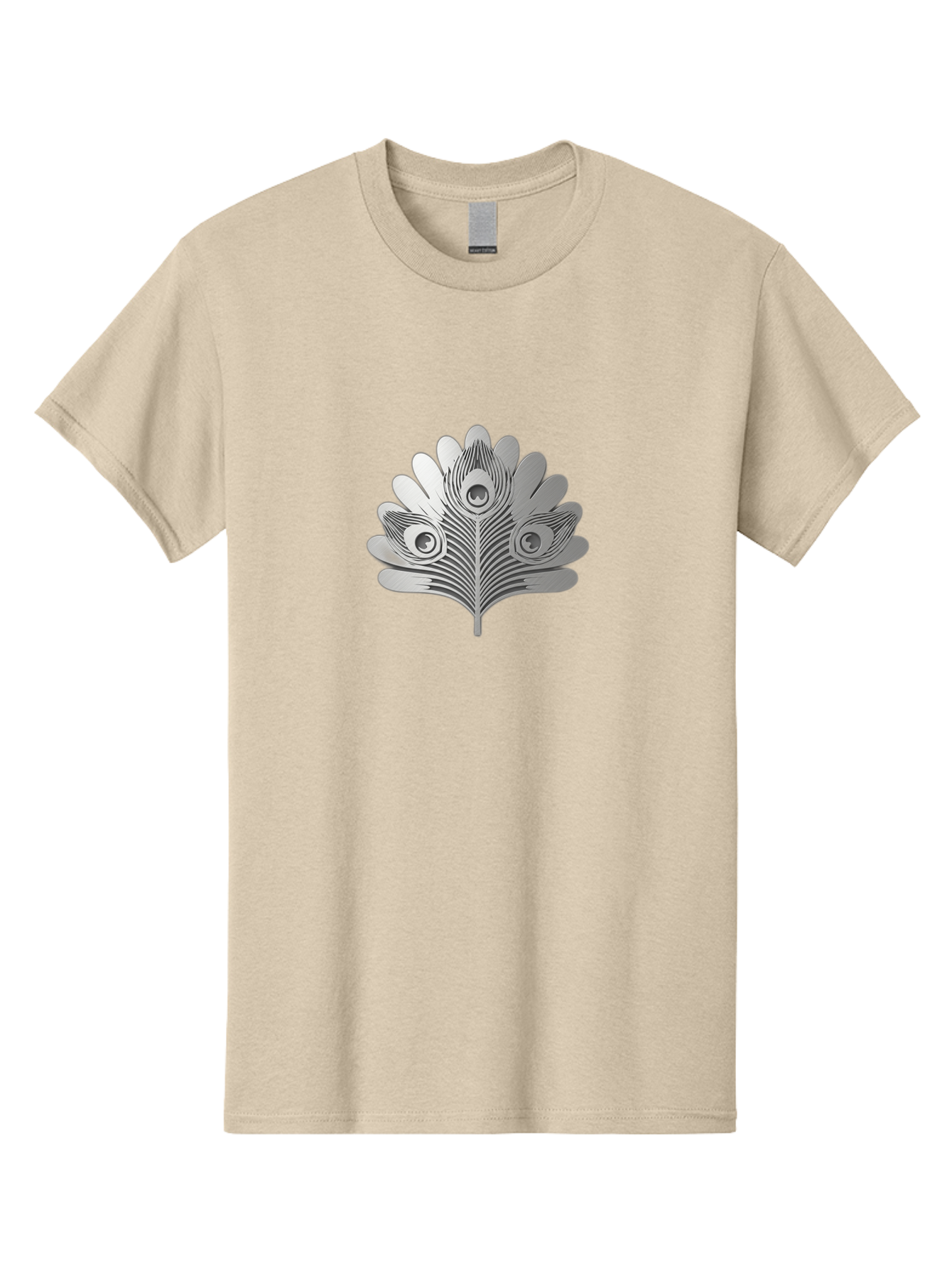 Peacock-Feather-9 Men'S Graphic Tee, 100% Cotton, Comfortable Casual Summer Wear, Machine Washable, Symbolic Design, Ornate Patterns, Feathered Motifs, Elegant Graphics, Detailed Artwork, Stylish Emblem, Luxury Icon, Decorative Elements Bab117 3