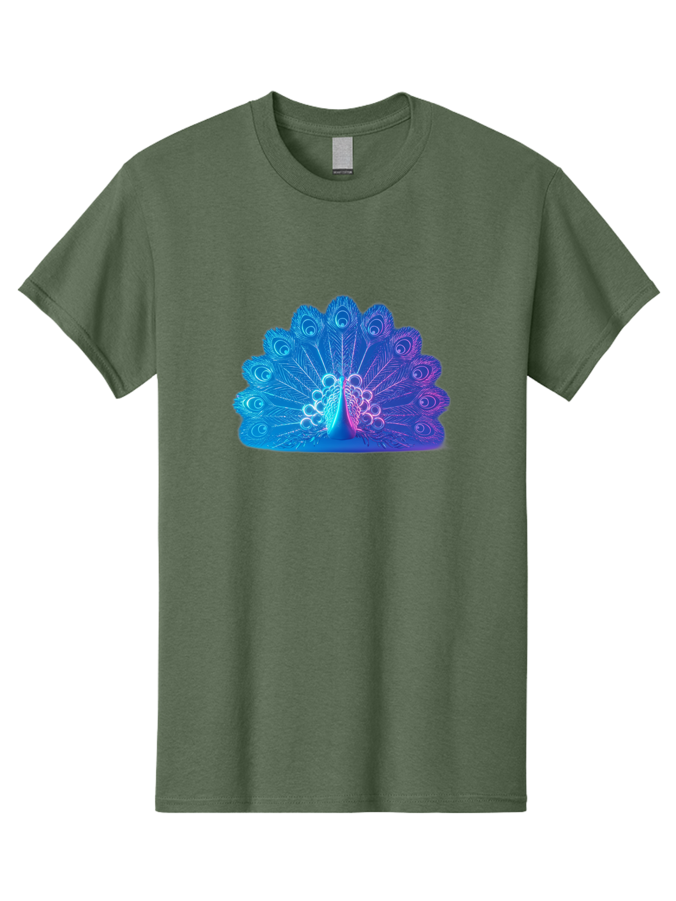 Peacock-Feathers-1 Men'S Graphic Tee, 100% Cotton, Comfortable Casual Summer Wear, Machine Washable, Peacock Feather, Vibrant Colors, Blue And Purple Hues, Intricate Details, Swirling Patterns, Majestic Display, Exotic Bird, Colorful Plumage, Bab120 17