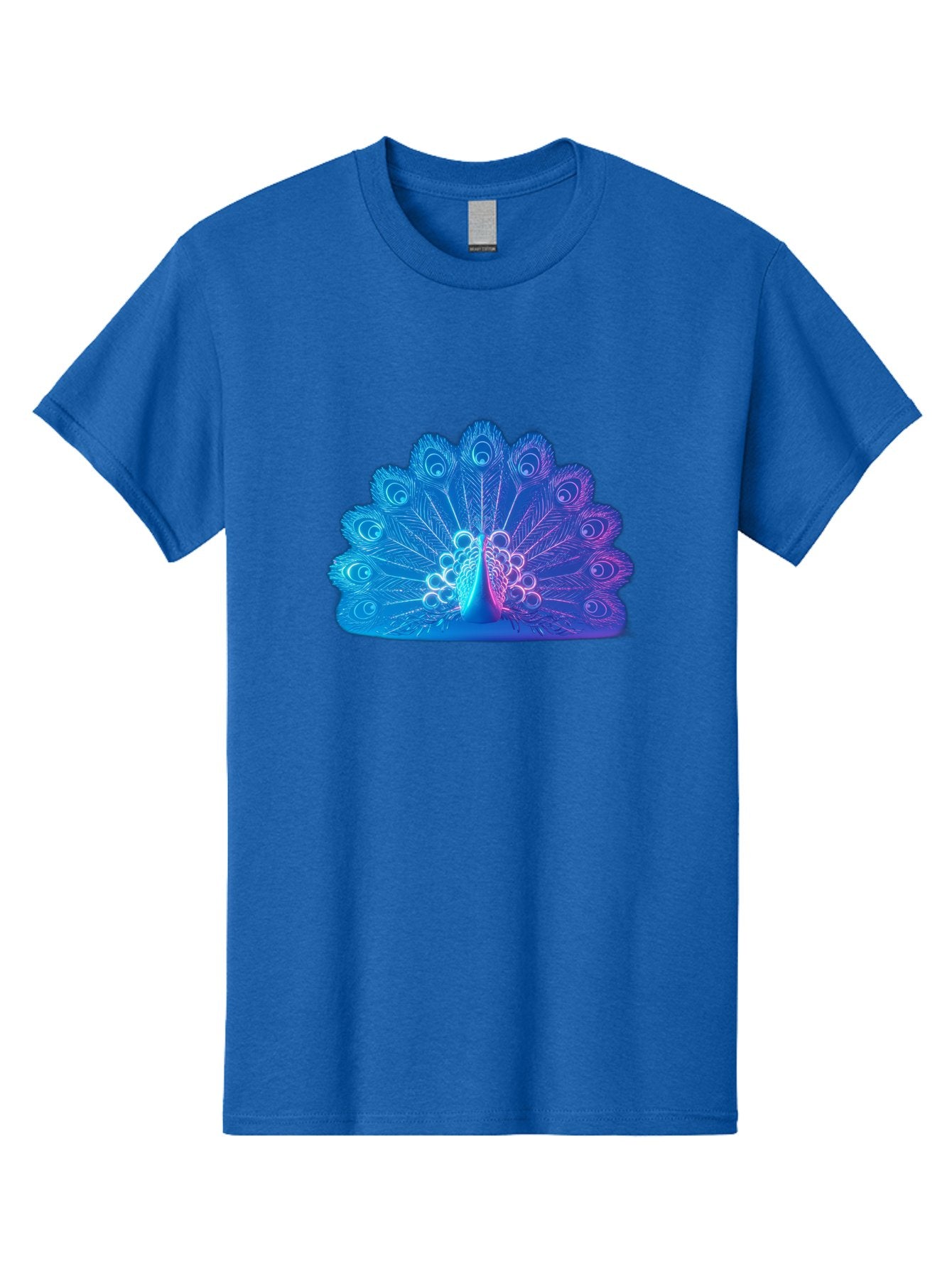 Peacock-Feathers-1 Men'S Graphic Tee, 100% Cotton, Comfortable Casual Summer Wear, Machine Washable, Peacock Feather, Vibrant Colors, Blue And Purple Hues, Intricate Details, Swirling Patterns, Majestic Display, Exotic Bird, Colorful Plumage, Bab120 15