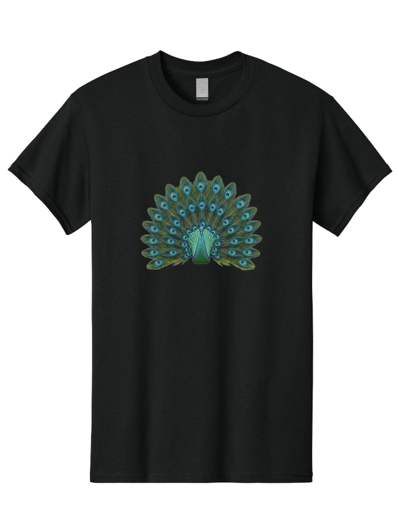 Peacock-Tail-Feathers Men'S Graphic Tee, 100% Cotton, Comfortable Casual Summer Wear, Machine Washable, Peacock Feathers, Blue And Green Plumage, Eye-Catching Display, Vibrant Colors, Intricate Patterns, Majestic Bird, Natural Beauty, Bab133 27
