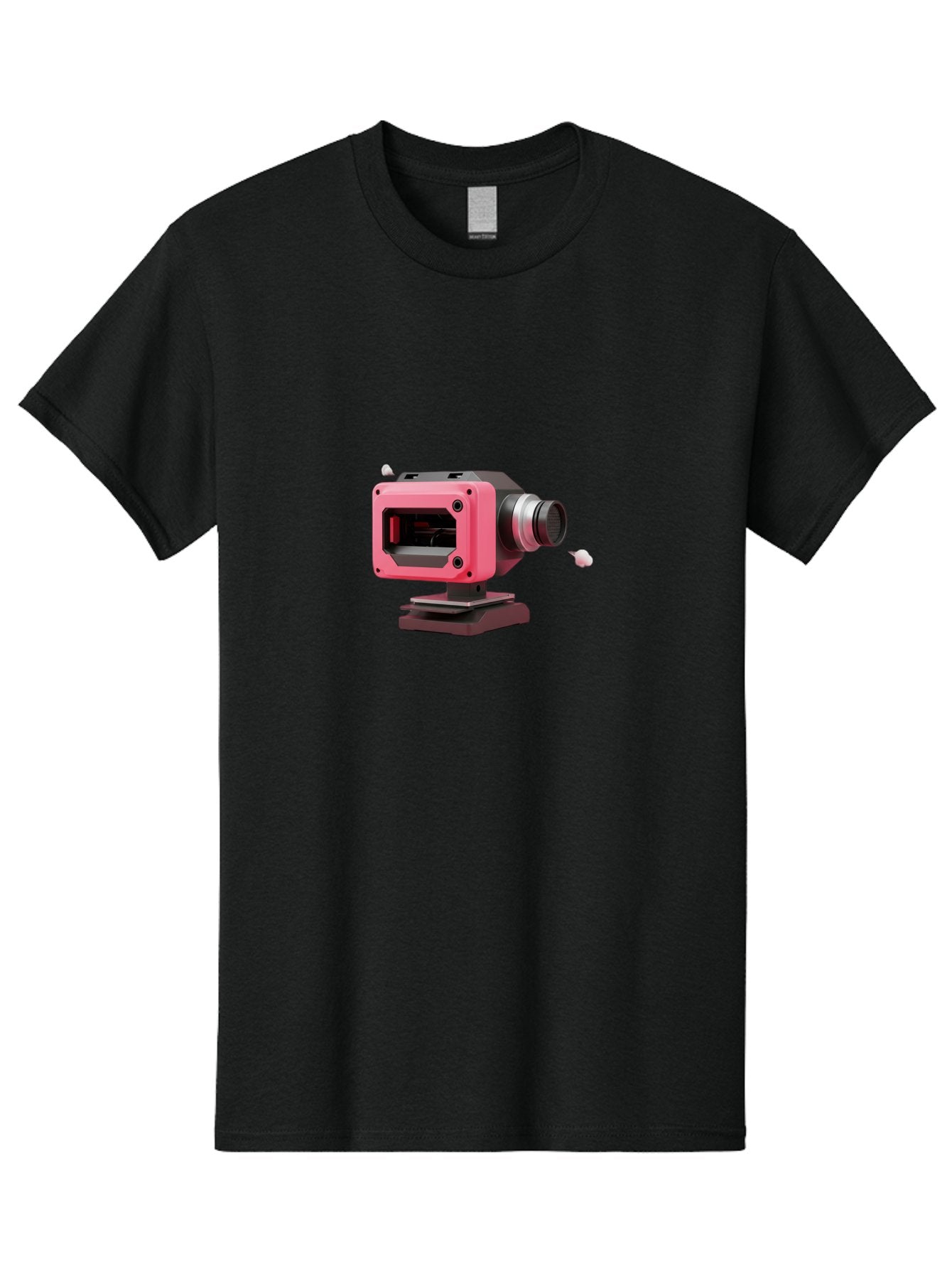 Pink-3D-Camera Men'S Graphic Tee, 100% Cotton, Comfortable Casual Summer Wear, Machine Washable, Pink Camera, Photography Equipment, Camera Lens, Modern Technology, Futuristic Design, Digital Photography, Studio Equipment, 3D Camera Bab141