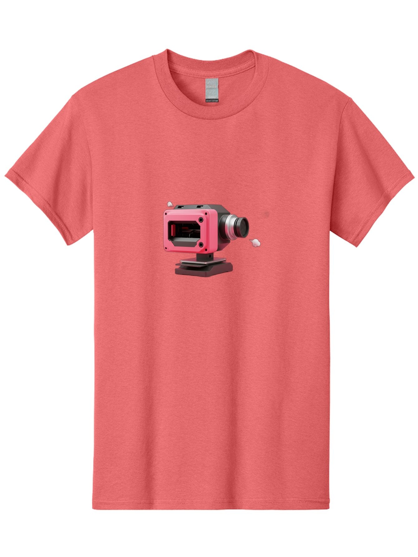 Pink-3D-Camera Men'S Graphic Tee, 100% Cotton, Comfortable Casual Summer Wear, Machine Washable, Pink Camera, Photography Equipment, Camera Lens, Modern Technology, Futuristic Design, Digital Photography, Studio Equipment, 3D Camera Bab141 14