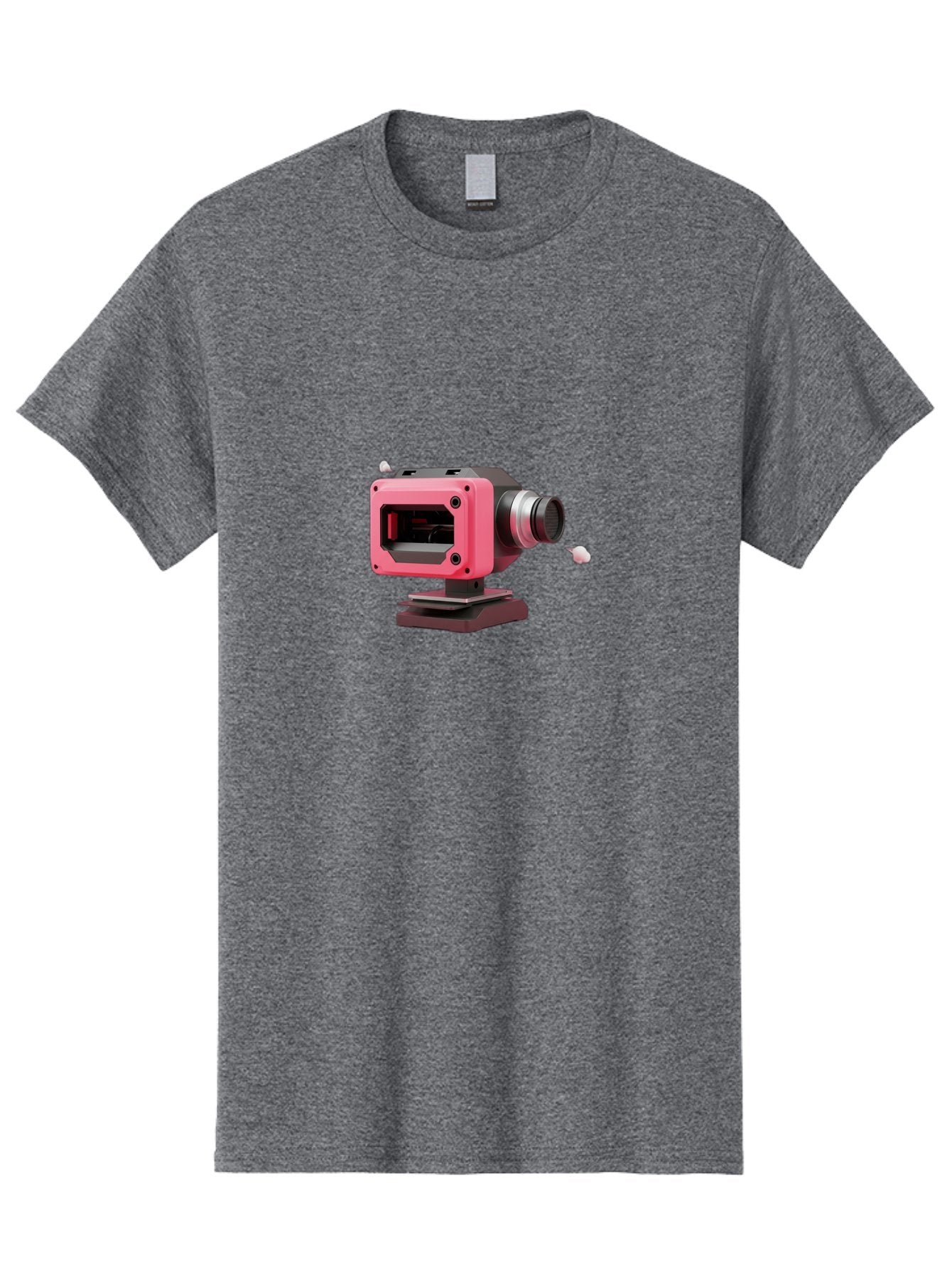 Pink-3D-Camera Men'S Graphic Tee, 100% Cotton, Comfortable Casual Summer Wear, Machine Washable, Pink Camera, Photography Equipment, Camera Lens, Modern Technology, Futuristic Design, Digital Photography, Studio Equipment, 3D Camera Bab141 8