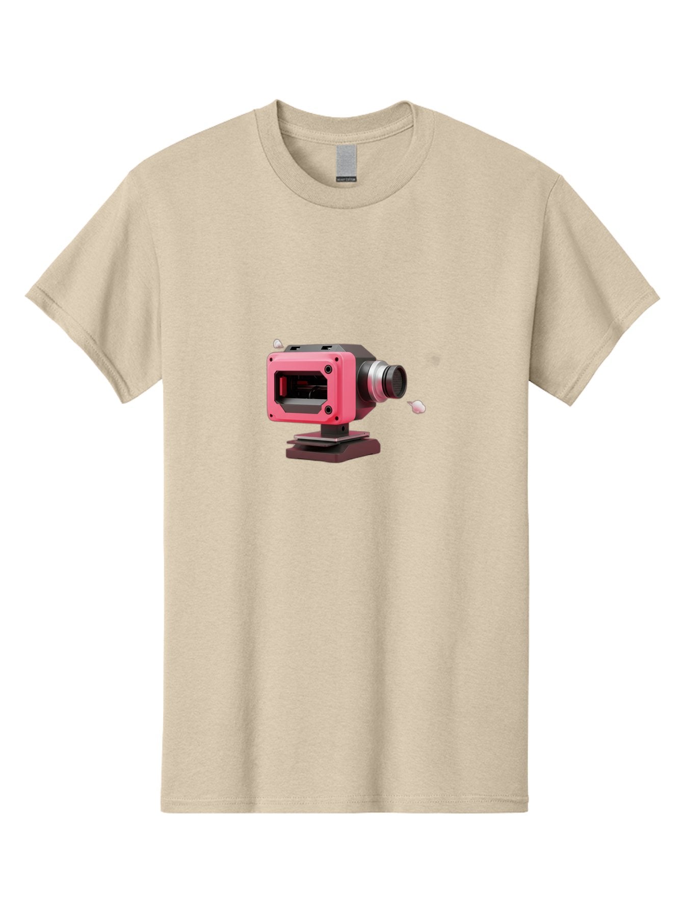 Pink-3D-Camera Men'S Graphic Tee, 100% Cotton, Comfortable Casual Summer Wear, Machine Washable, Pink Camera, Photography Equipment, Camera Lens, Modern Technology, Futuristic Design, Digital Photography, Studio Equipment, 3D Camera Bab141 10