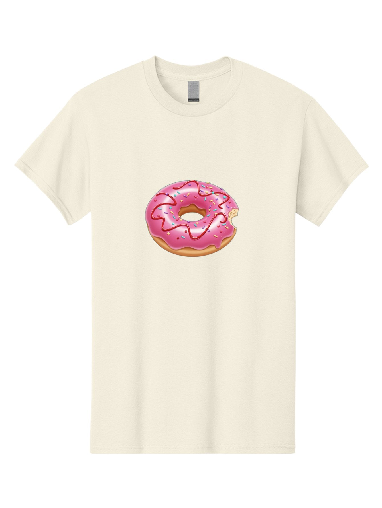 Pink-Donut-1 Men'S Graphic Tee, 100% Cotton, Comfortable Casual Summer Wear, Machine Washable, Pink Frosted Donut, Donut With Sprinkles, Chocolate Drizzle, Sweet Treats, Baked Goods, Colorful Dessert, Tasty Pastry, Indulgent Snack, Bab147 14