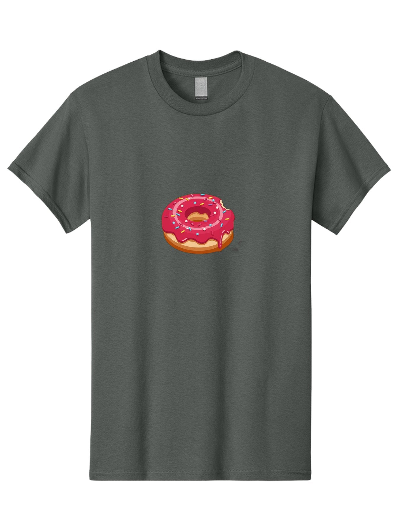 Pink-Donut-3 Men'S Graphic Tee, 100% Cotton, Comfortable Casual Summer Wear, Machine Washable, Donut With Pink Glaze, Sprinkles On Top, Colorful Treat, Sweet Dessert, Tasty Pastry, Vibrant Colors, Sweet Tooth, Donut Delight, Pink Frosting Bab150 14