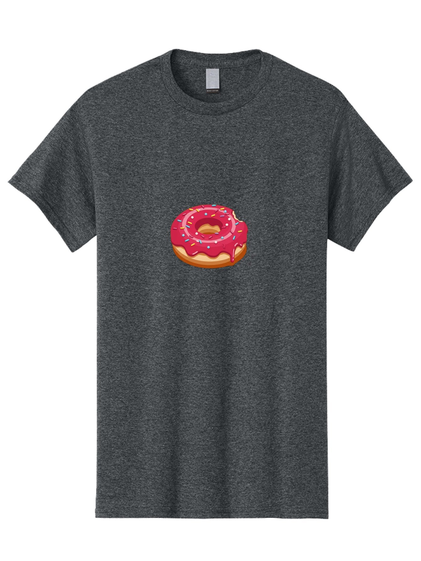 Pink-Donut-3 Men'S Graphic Tee, 100% Cotton, Comfortable Casual Summer Wear, Machine Washable, Donut With Pink Glaze, Sprinkles On Top, Colorful Treat, Sweet Dessert, Tasty Pastry, Vibrant Colors, Sweet Tooth, Donut Delight, Pink Frosting Bab150 9
