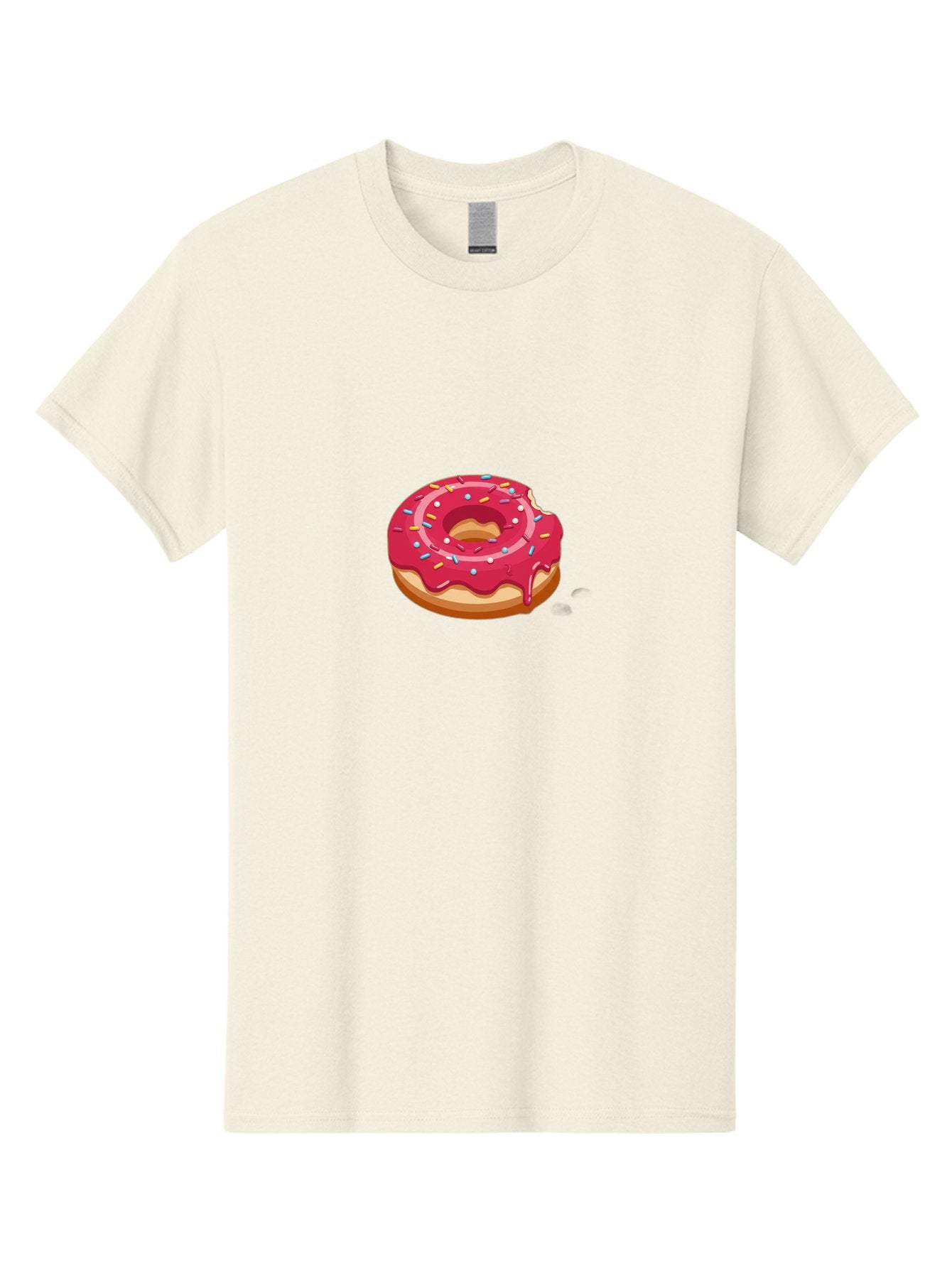 Pink-Donut-3 Men'S Graphic Tee, 100% Cotton, Comfortable Casual Summer Wear, Machine Washable, Donut With Pink Glaze, Sprinkles On Top, Colorful Treat, Sweet Dessert, Tasty Pastry, Vibrant Colors, Sweet Tooth, Donut Delight, Pink Frosting Bab150 15