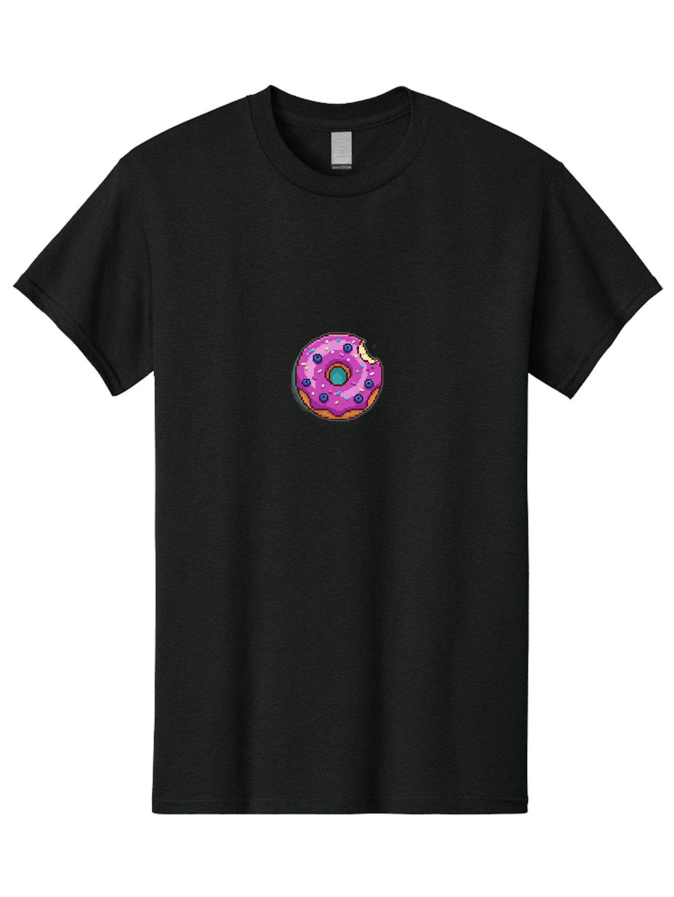 Pink-Donut-5 Men'S Graphic Tee, 100% Cotton, Comfortable Casual Summer Wear, Machine Washable, Frosted Donut, Sweet Treat, Purple Frosting, Colorful Sprinkles, Donut With A Bite, Tasty Dessert, Baked Goods, Donut Lover, Indulgent Snack Bab152 27