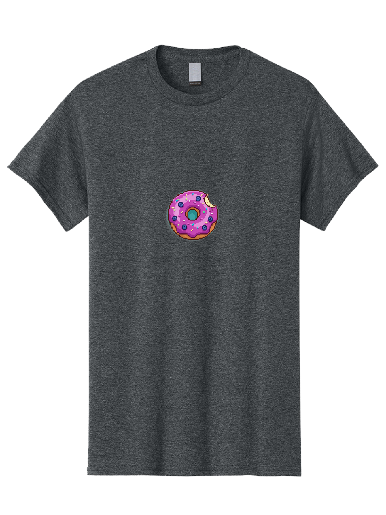 Pink-Donut-5 Men'S Graphic Tee, 100% Cotton, Comfortable Casual Summer Wear, Machine Washable, Frosted Donut, Sweet Treat, Purple Frosting, Colorful Sprinkles, Donut With A Bite, Tasty Dessert, Baked Goods, Donut Lover, Indulgent Snack Bab152 9