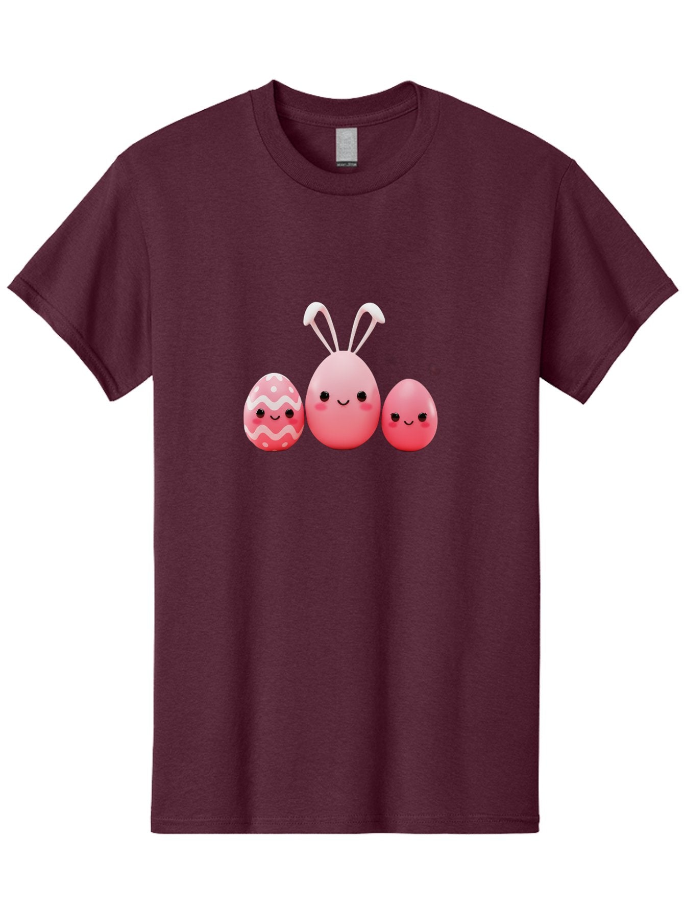 Pink-Easter-Eggs Men'S Graphic Tee, 100% Cotton, Comfortable Casual Summer Wear, Machine Washable, Pink Easter Eggs, Cute Easter Eggs, Easter Egg Hunt, Adorable Eggs, Egg Characters, Easter Bunny, Happy Easter, Funny Easter Eggs, Bab163 3