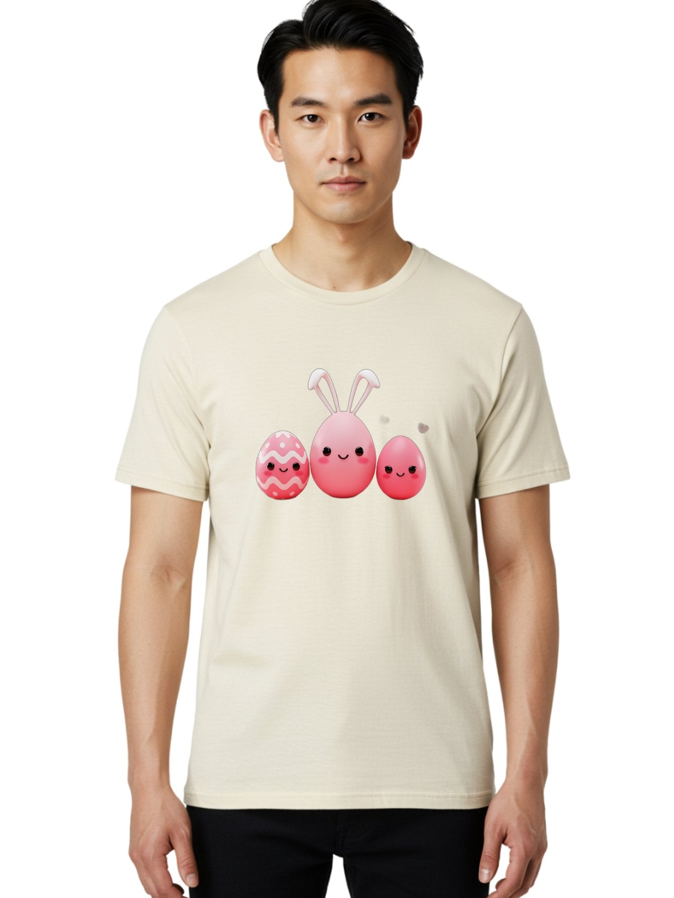 Pink-Easter-Eggs Men'S Graphic Tee, 100% Cotton, Comfortable Casual Summer Wear, Machine Washable, Pink Easter Eggs, Cute Easter Eggs, Easter Egg Hunt, Adorable Eggs, Egg Characters, Easter Bunny, Happy Easter, Funny Easter Eggs, Bab163 29