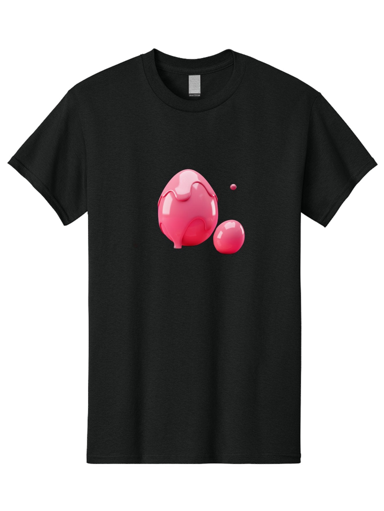 Pink-Liquid-Spheres Men'S Graphic Tee, 100% Cotton, Comfortable Casual Summer Wear, Machine Washable, Pink Liquid, 3D Render, Glossy Spheres, Abstract Shapes, Vibrant Colors, Digital Art, Modern Design, Fluid Forms Bab172 11