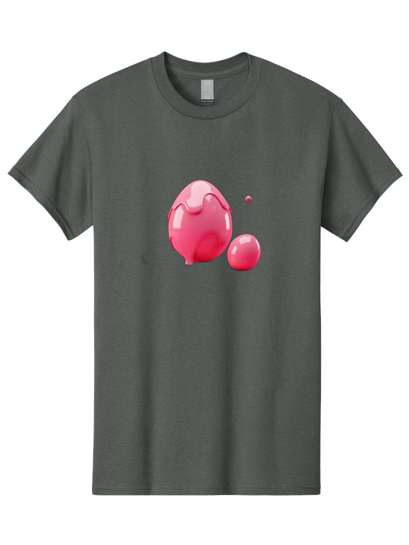 Pink-Liquid-Spheres Men'S Graphic Tee, 100% Cotton, Comfortable Casual Summer Wear, Machine Washable, Pink Liquid, 3D Render, Glossy Spheres, Abstract Shapes, Vibrant Colors, Digital Art, Modern Design, Fluid Forms Bab172 14