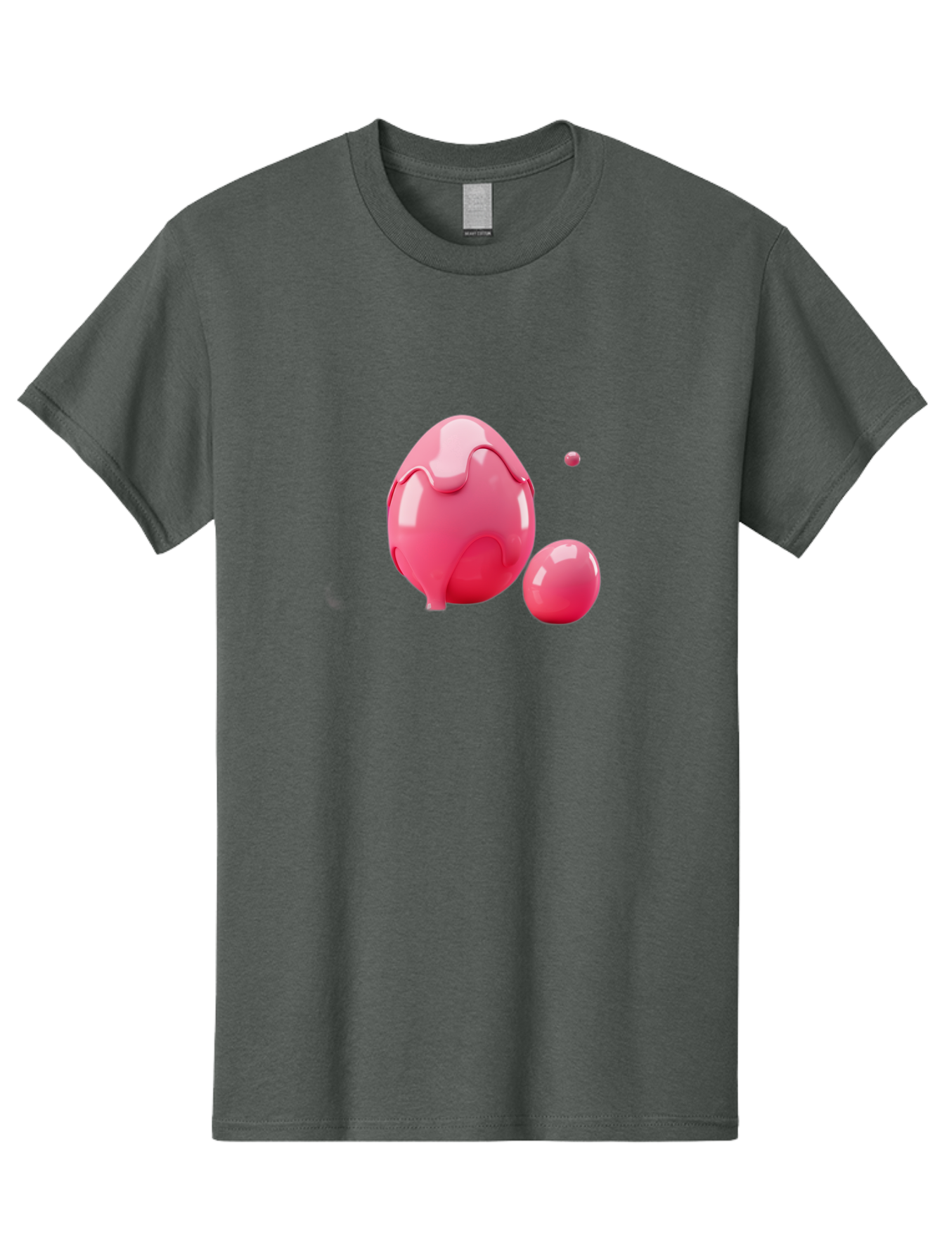 Pink-Liquid-Spheres Men'S Graphic Tee, 100% Cotton, Comfortable Casual Summer Wear, Machine Washable, Pink Liquid, 3D Render, Glossy Spheres, Abstract Shapes, Vibrant Colors, Digital Art, Modern Design, Fluid Forms Bab172 19