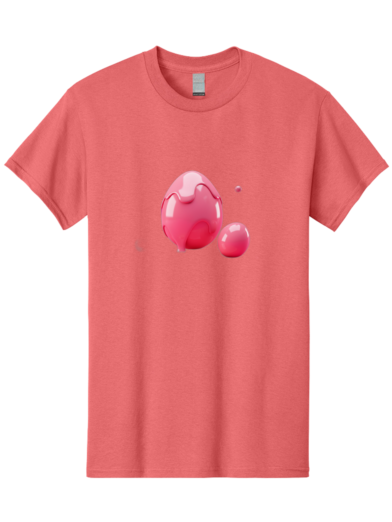 Pink-Liquid-Spheres Men'S Graphic Tee, 100% Cotton, Comfortable Casual Summer Wear, Machine Washable, Pink Liquid, 3D Render, Glossy Spheres, Abstract Shapes, Vibrant Colors, Digital Art, Modern Design, Fluid Forms Bab172