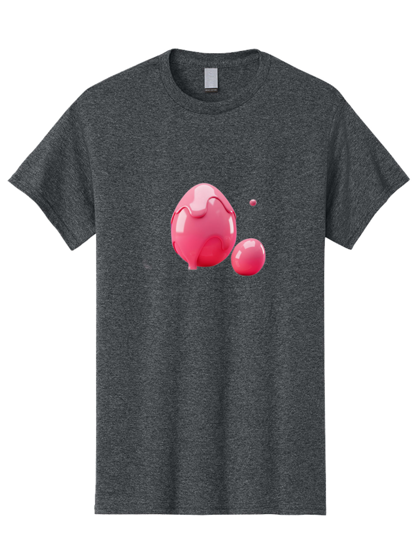 Pink-Liquid-Spheres Men'S Graphic Tee, 100% Cotton, Comfortable Casual Summer Wear, Machine Washable, Pink Liquid, 3D Render, Glossy Spheres, Abstract Shapes, Vibrant Colors, Digital Art, Modern Design, Fluid Forms Bab172 9
