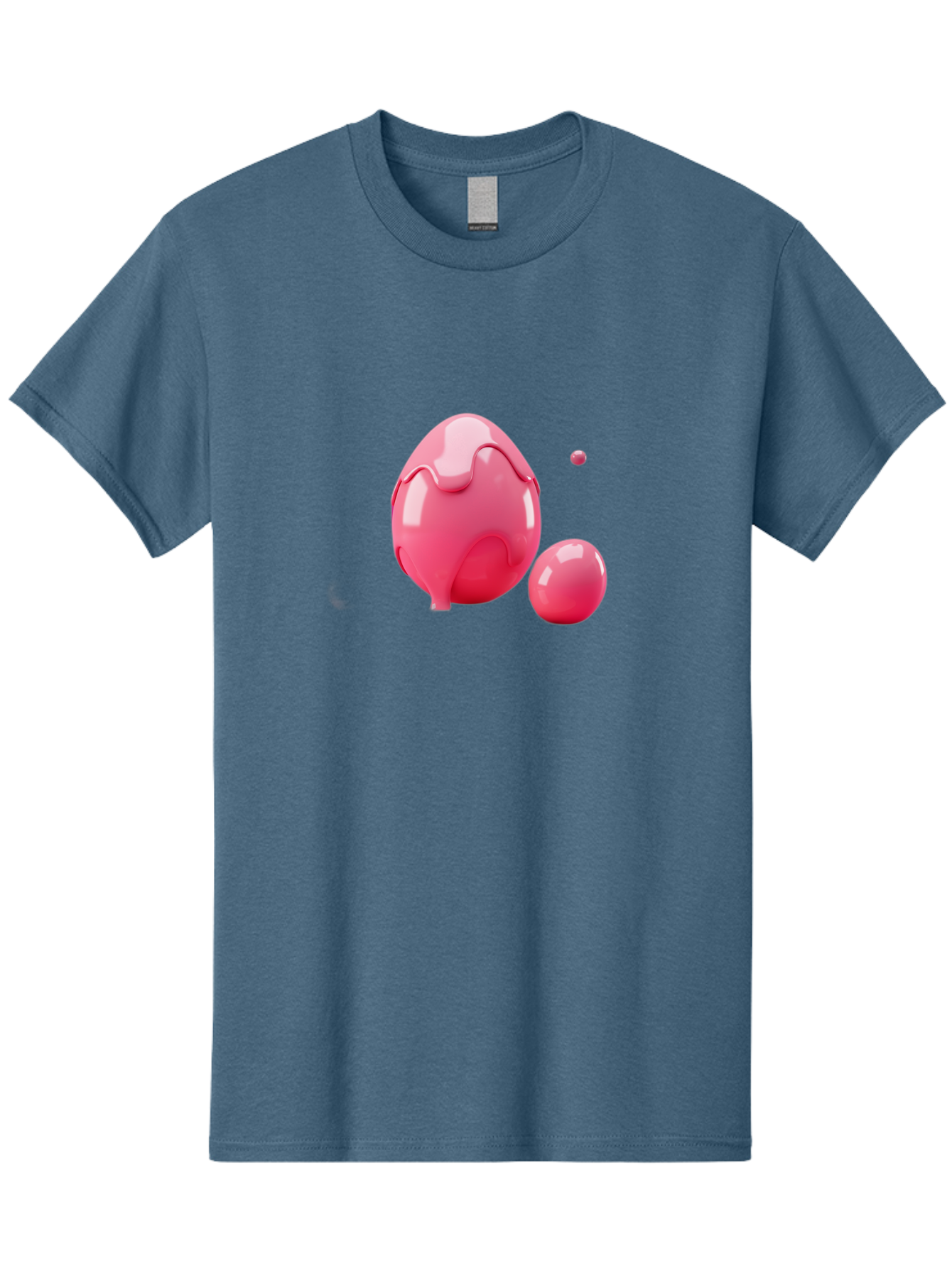 Pink-Liquid-Spheres Men'S Graphic Tee, 100% Cotton, Comfortable Casual Summer Wear, Machine Washable, Pink Liquid, 3D Render, Glossy Spheres, Abstract Shapes, Vibrant Colors, Digital Art, Modern Design, Fluid Forms Bab172 13