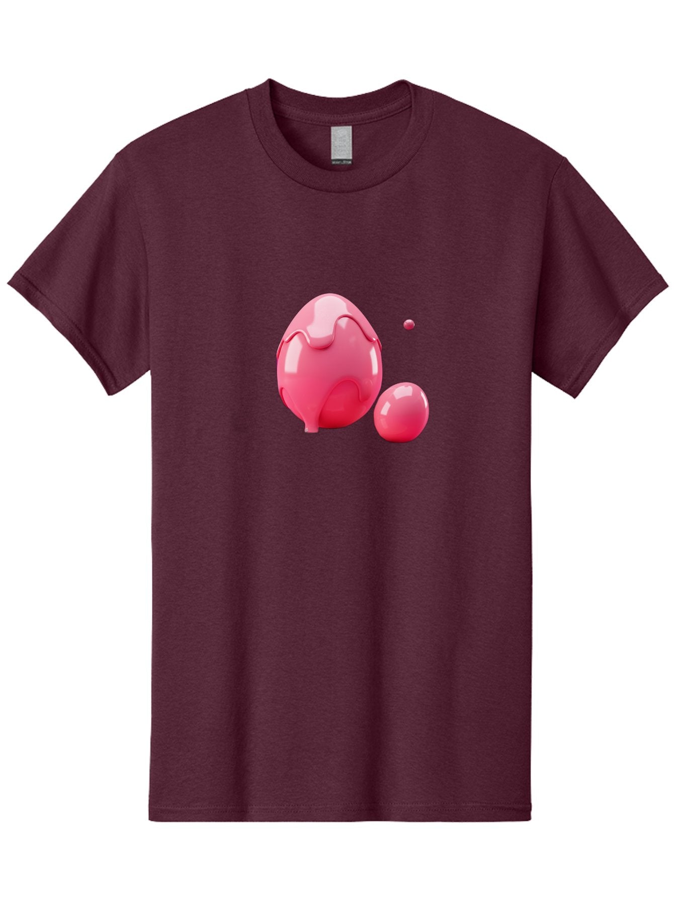 Pink-Liquid-Spheres Men'S Graphic Tee, 100% Cotton, Comfortable Casual Summer Wear, Machine Washable, Pink Liquid, 3D Render, Glossy Spheres, Abstract Shapes, Vibrant Colors, Digital Art, Modern Design, Fluid Forms Bab172 10
