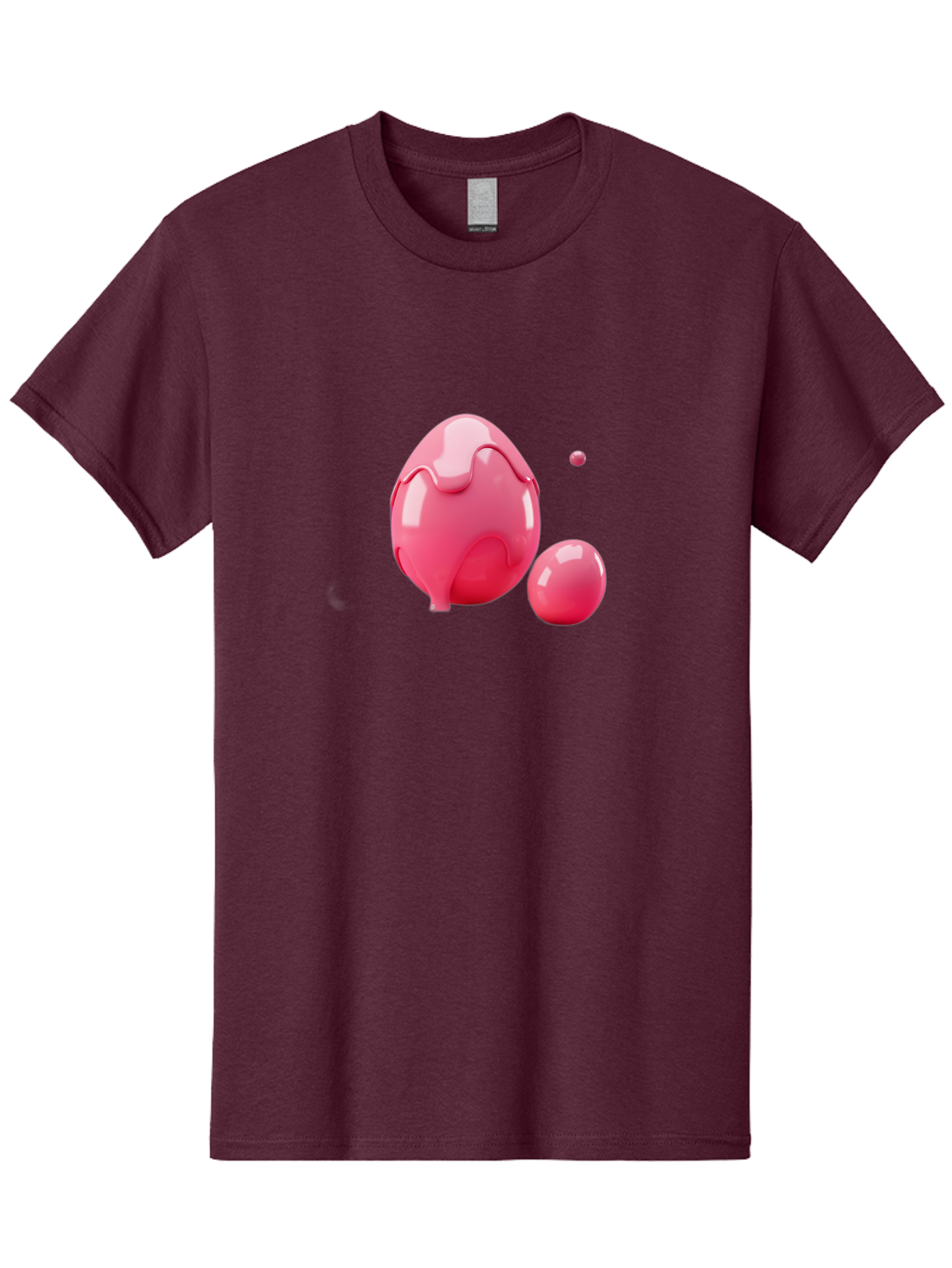 Pink-Liquid-Spheres Men'S Graphic Tee, 100% Cotton, Comfortable Casual Summer Wear, Machine Washable, Pink Liquid, 3D Render, Glossy Spheres, Abstract Shapes, Vibrant Colors, Digital Art, Modern Design, Fluid Forms Bab172 15
