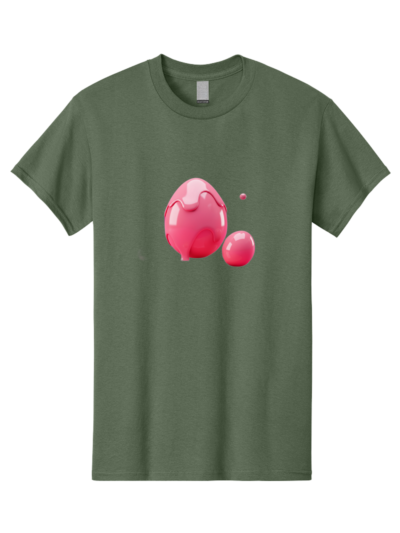 Pink-Liquid-Spheres Men'S Graphic Tee, 100% Cotton, Comfortable Casual Summer Wear, Machine Washable, Pink Liquid, 3D Render, Glossy Spheres, Abstract Shapes, Vibrant Colors, Digital Art, Modern Design, Fluid Forms Bab172 17
