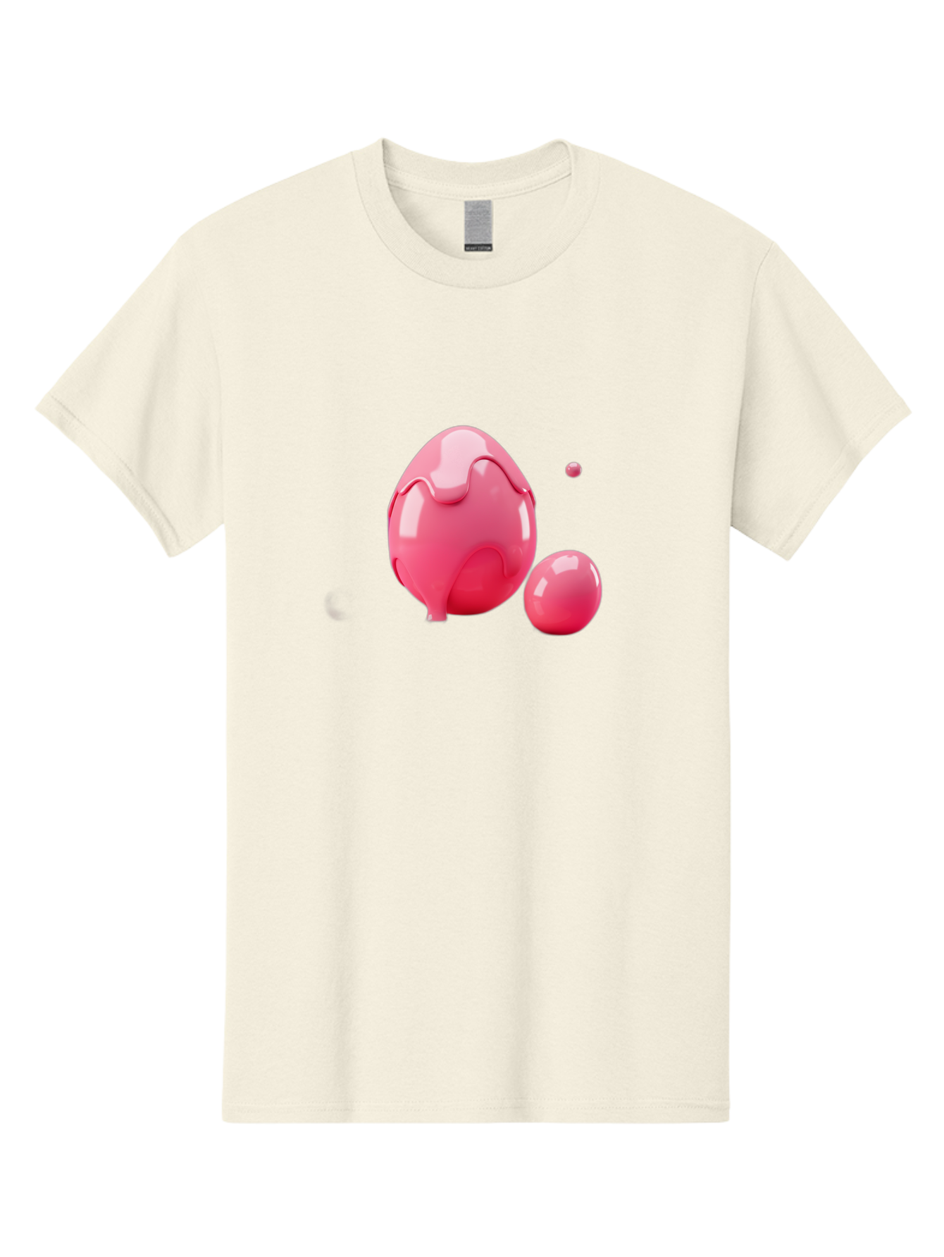 Pink-Liquid-Spheres Men'S Graphic Tee, 100% Cotton, Comfortable Casual Summer Wear, Machine Washable, Pink Liquid, 3D Render, Glossy Spheres, Abstract Shapes, Vibrant Colors, Digital Art, Modern Design, Fluid Forms Bab172 5