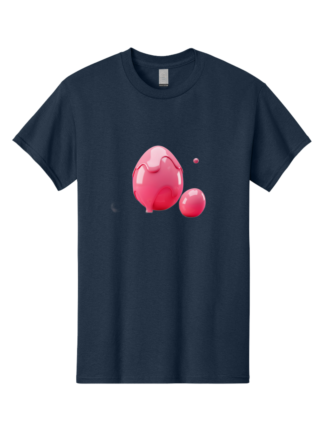 Pink-Liquid-Spheres Men'S Graphic Tee, 100% Cotton, Comfortable Casual Summer Wear, Machine Washable, Pink Liquid, 3D Render, Glossy Spheres, Abstract Shapes, Vibrant Colors, Digital Art, Modern Design, Fluid Forms Bab172 21