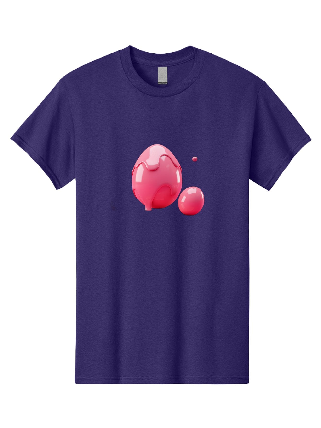 Pink-Liquid-Spheres Men'S Graphic Tee, 100% Cotton, Comfortable Casual Summer Wear, Machine Washable, Pink Liquid, 3D Render, Glossy Spheres, Abstract Shapes, Vibrant Colors, Digital Art, Modern Design, Fluid Forms Bab172 13