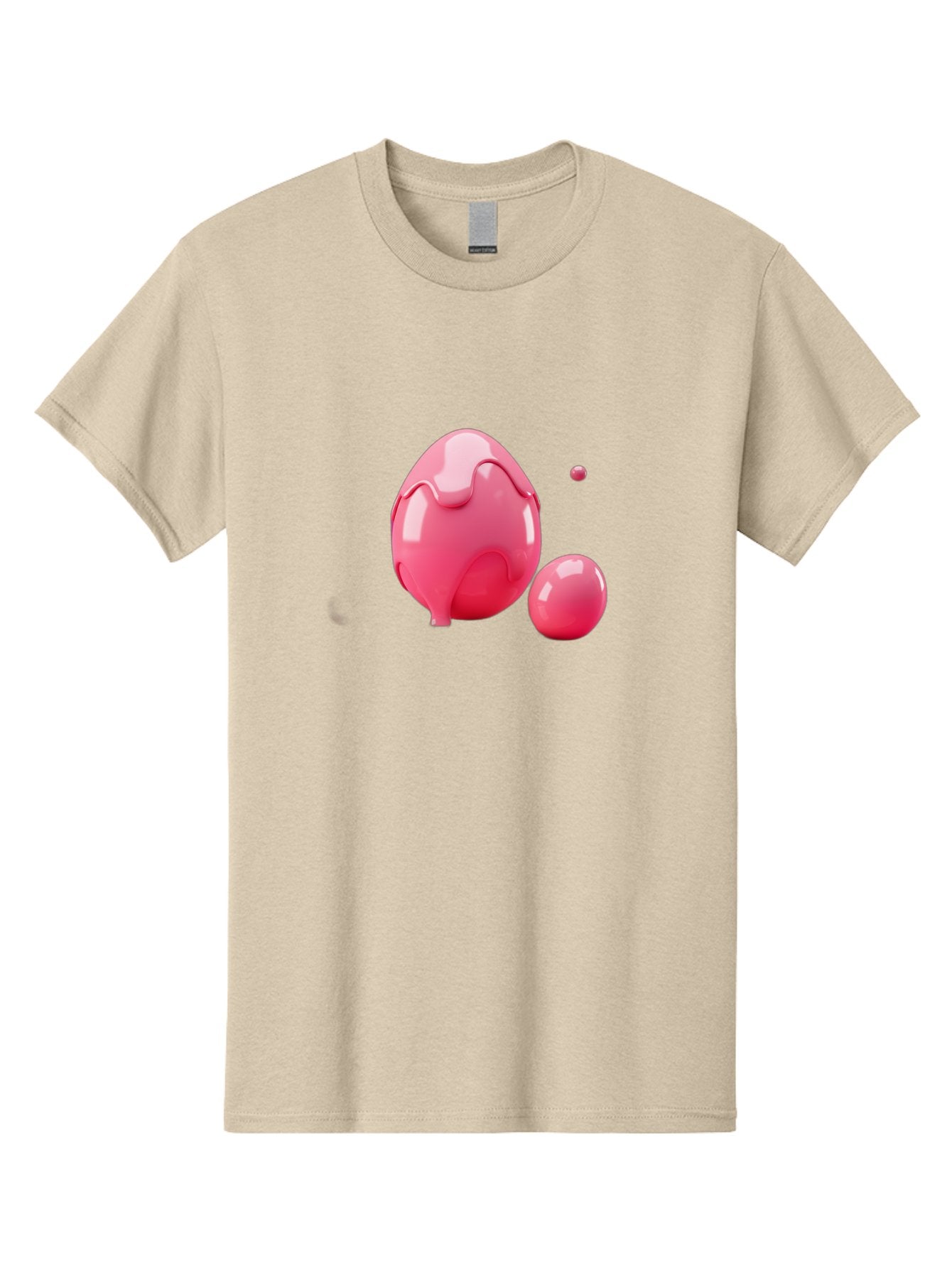 Pink-Liquid-Spheres Men'S Graphic Tee, 100% Cotton, Comfortable Casual Summer Wear, Machine Washable, Pink Liquid, 3D Render, Glossy Spheres, Abstract Shapes, Vibrant Colors, Digital Art, Modern Design, Fluid Forms Bab172 3