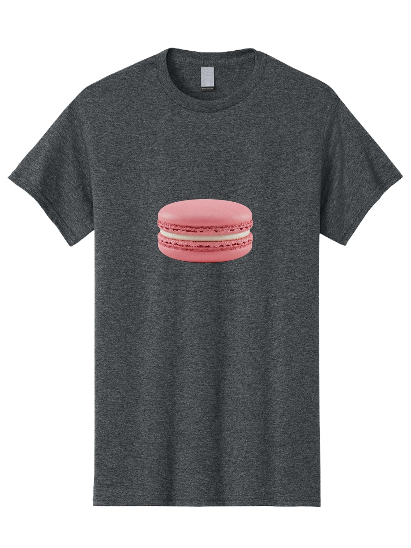 Pink-Macaron-3 Men'S Graphic Tee, 100% Cotton, Comfortable Casual Summer Wear, Machine Washable, Pink Macaron, French Dessert, White Filling, Sweet Treat, Bakery Delight, Gourmet Pastry, Delicate Texture, Pastel Colors Bab175 14