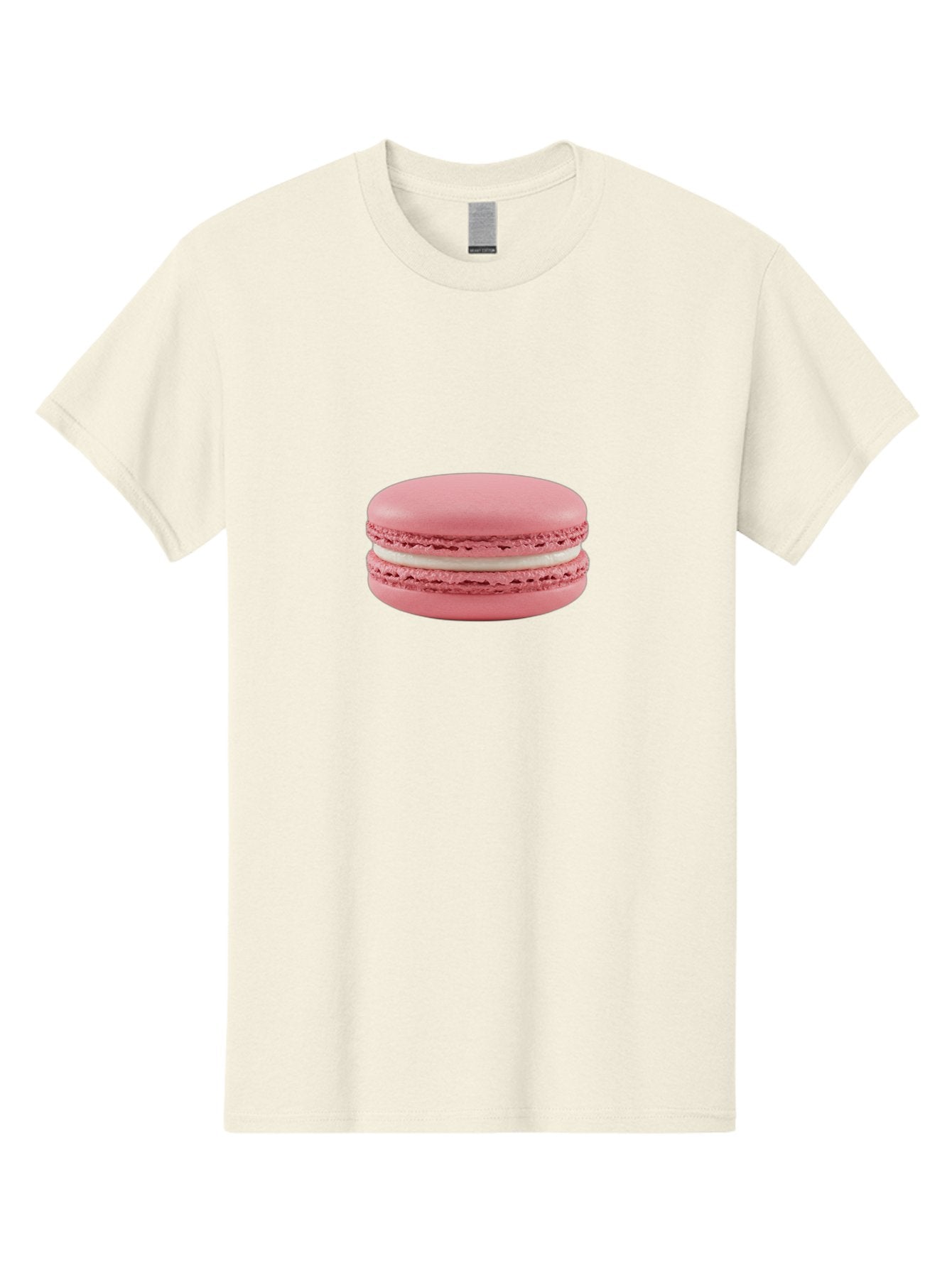 Pink-Macaron-3 Men'S Graphic Tee, 100% Cotton, Comfortable Casual Summer Wear, Machine Washable, Pink Macaron, French Dessert, White Filling, Sweet Treat, Bakery Delight, Gourmet Pastry, Delicate Texture, Pastel Colors Bab175 11