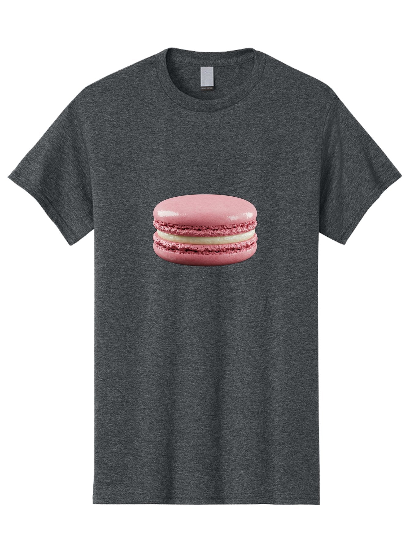 Pink-Macaron-5 Men'S Graphic Tee, 100% Cotton, Comfortable Casual Summer Wear, Machine Washable, Pink Macaron, French Dessert, Creamy Filling, Meringue-Based Cookie, Sweet Treat, Pastel Color, Delicate Texture, Gourmet Pastry Bab177 12