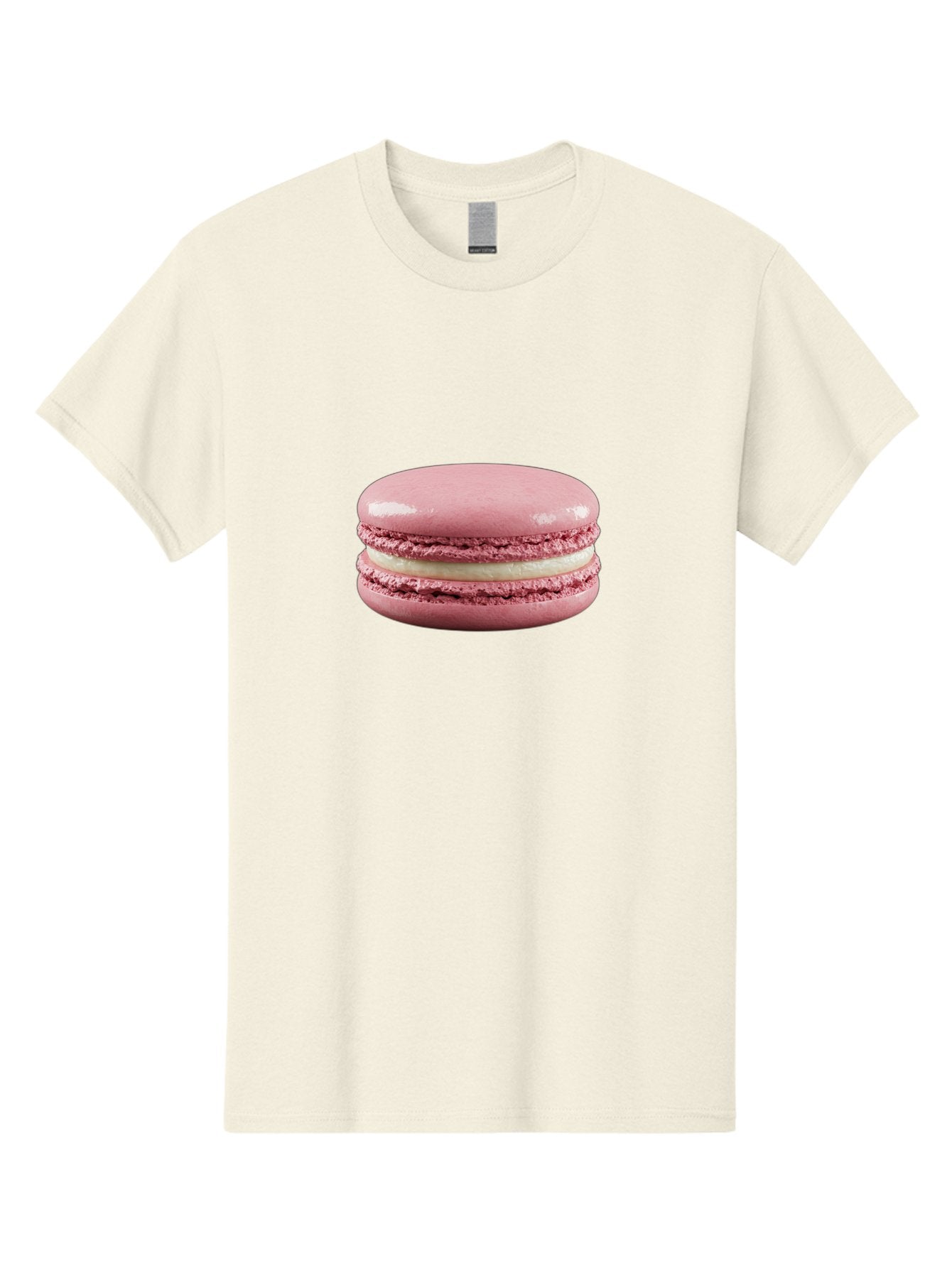 Pink-Macaron-5 Men'S Graphic Tee, 100% Cotton, Comfortable Casual Summer Wear, Machine Washable, Pink Macaron, French Dessert, Creamy Filling, Meringue-Based Cookie, Sweet Treat, Pastel Color, Delicate Texture, Gourmet Pastry Bab177 14