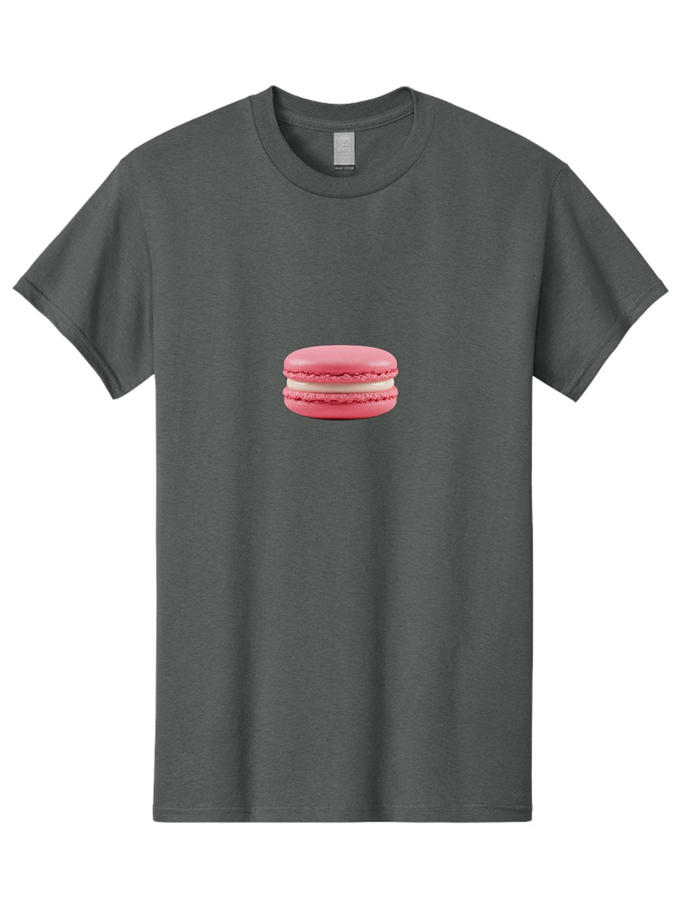Pink-Macaron-6 Men'S Graphic Tee, 100% Cotton, Comfortable Casual Summer Wear, Machine Washable, Pink Macaron, White Filling, French Dessert, Sweet Treat, Delicate Meringue, Bakery Delight, Gourmet Pastry Bab178 6